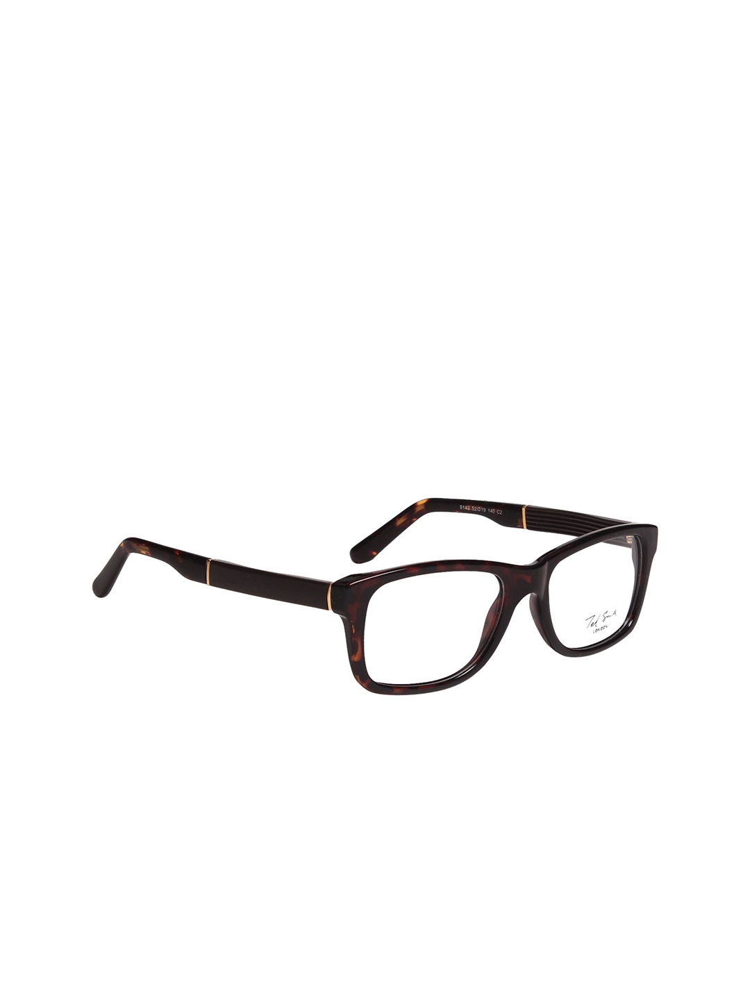 

Ted Smith Unisex Brown Full Rim Wayfarer Frames