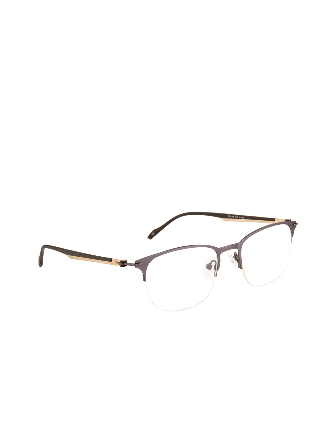 

Ted Smith Unisex Black Half Rim Wayfarer Frames Eyeglasses