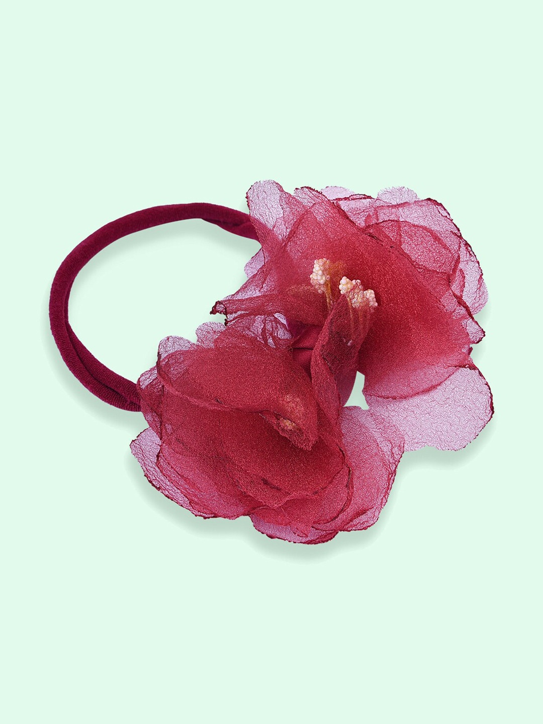 

AQUASTREET Girls Maroon Embellished Hairband
