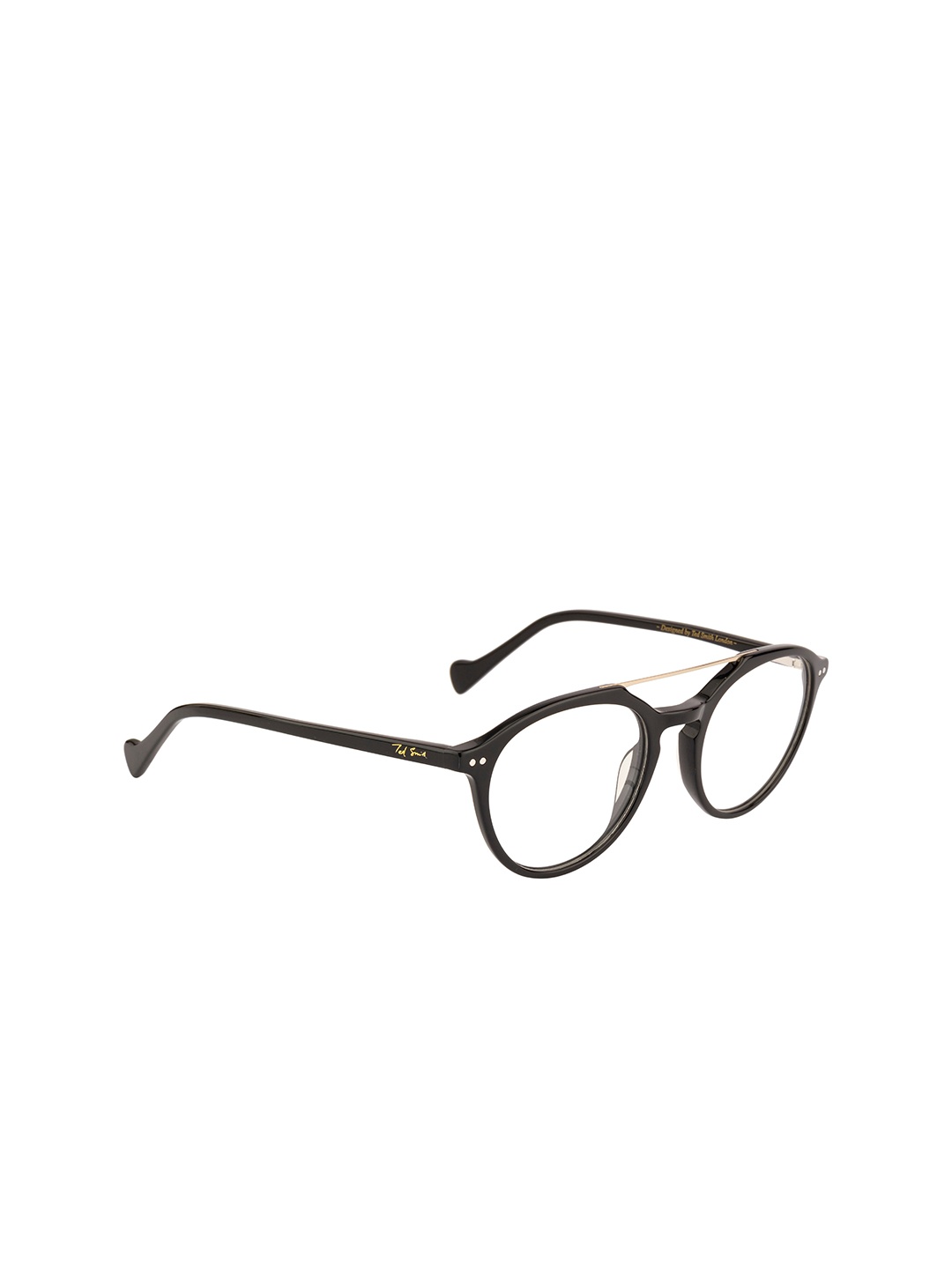 

Ted Smith Unisex Black Full Rim Oval Frames Eyeglasses