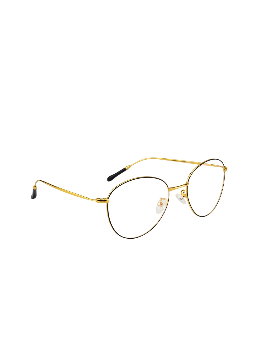 

Ted Smith Unisex Gold & Black Full Rim Round Frames