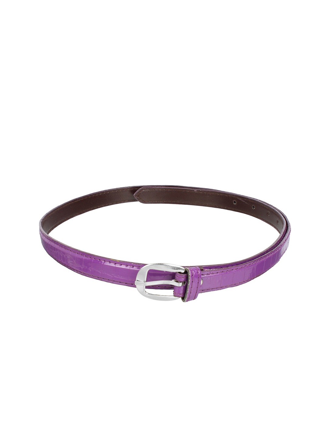 

Swiss Design Women Purple Textured Belt