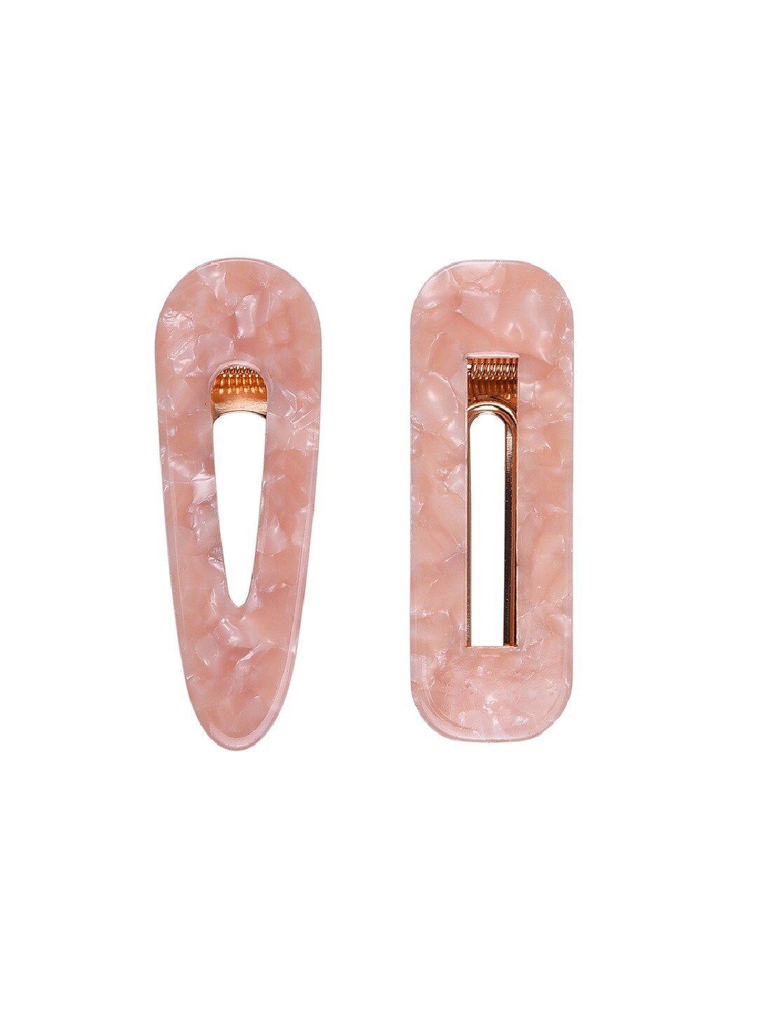AQUASTREET Women Pink Set of 2 Alligator Hair Clip