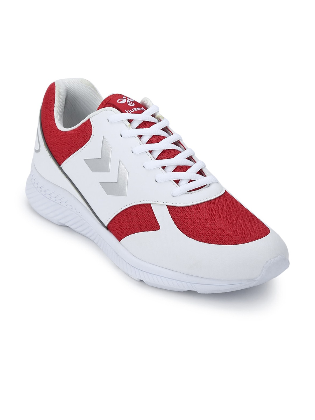 

hummel Unisex White Mesh Training or Gym Non-Marking Shoes