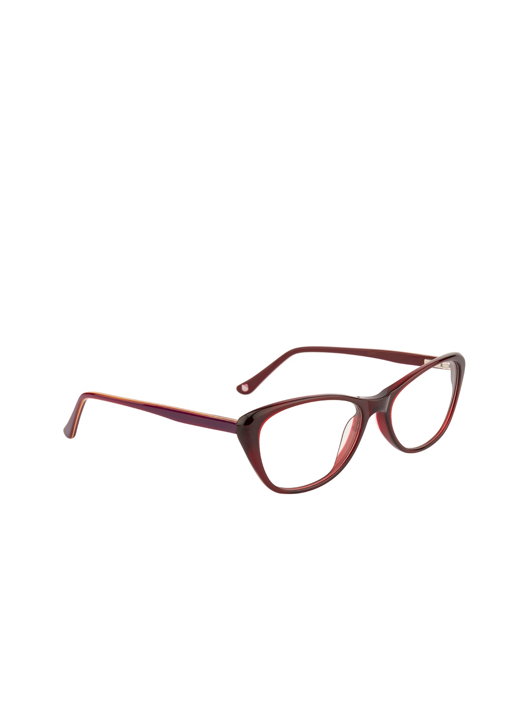 Ted Smith Women Maroon Full Rim Cateye Frames Eyeglasses