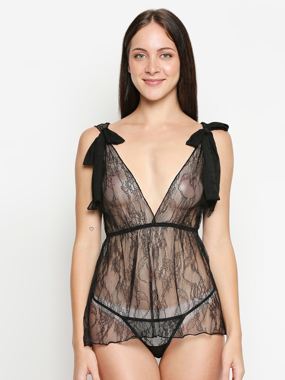 

XIN Black Cotton Baby Doll