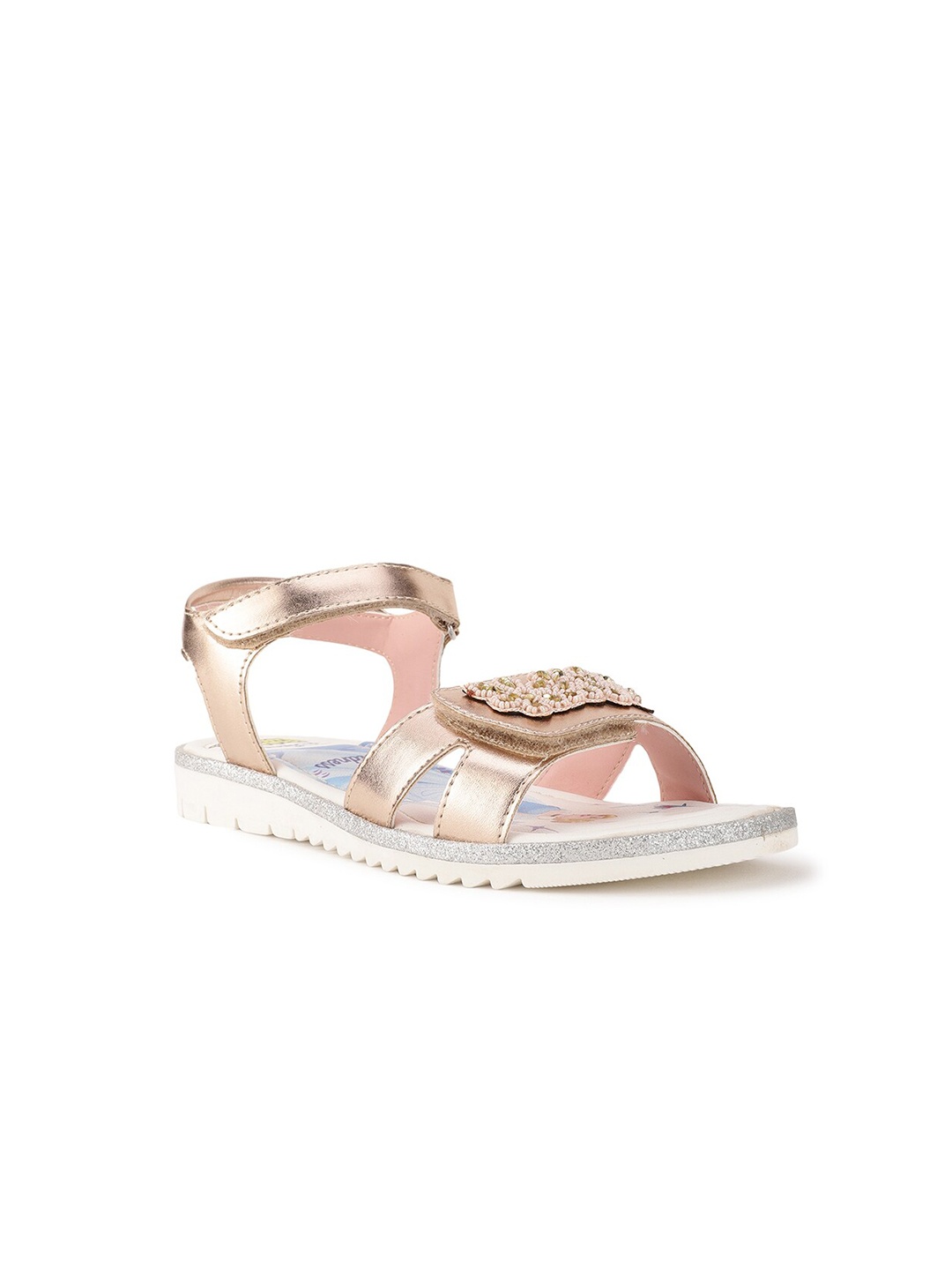 

Disney Girls Pink Embellished Open Toe Flats