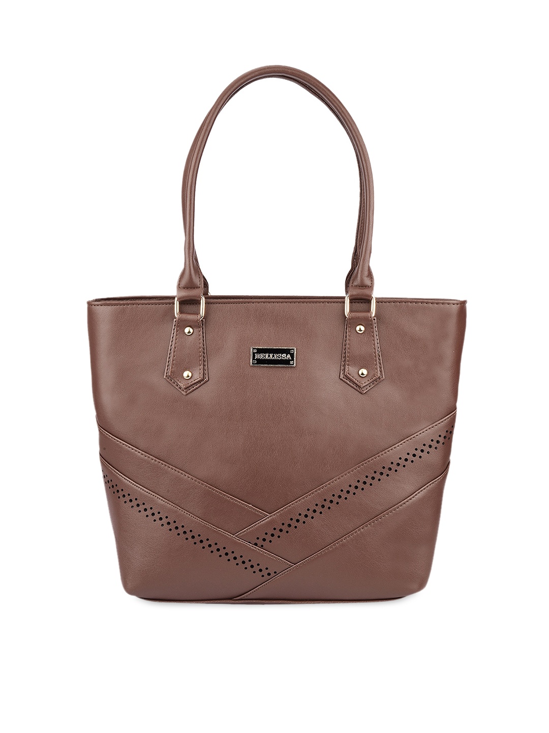 

Bellissa Tan PU Structured Shoulder Bag