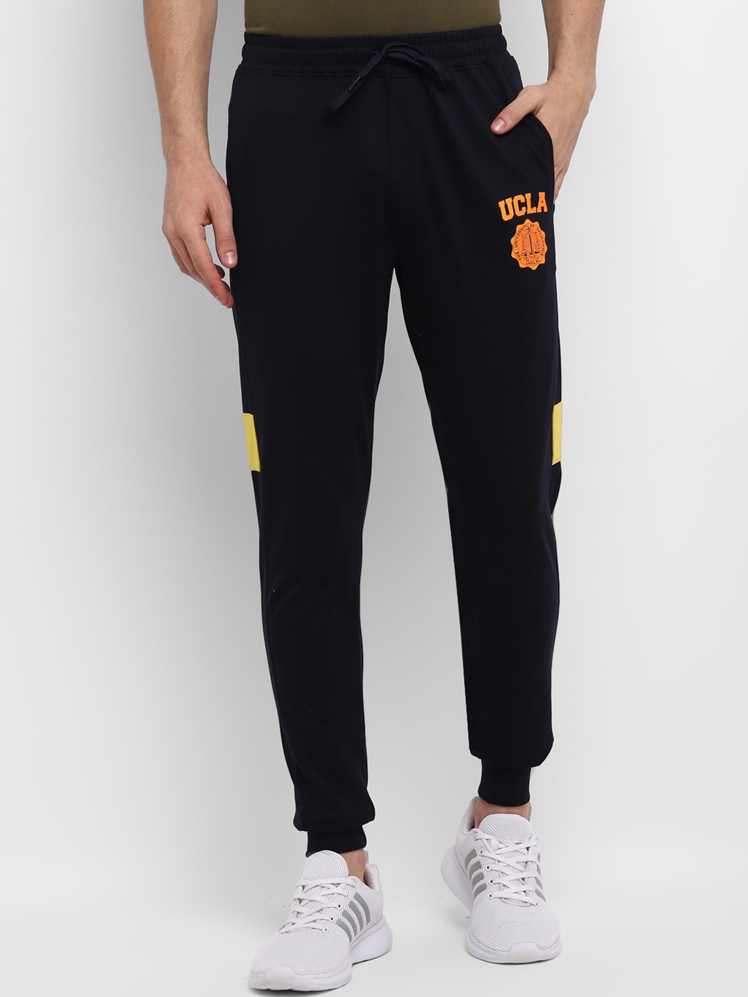 

UCLA Men Navy Blue Slim-Fit Joggers