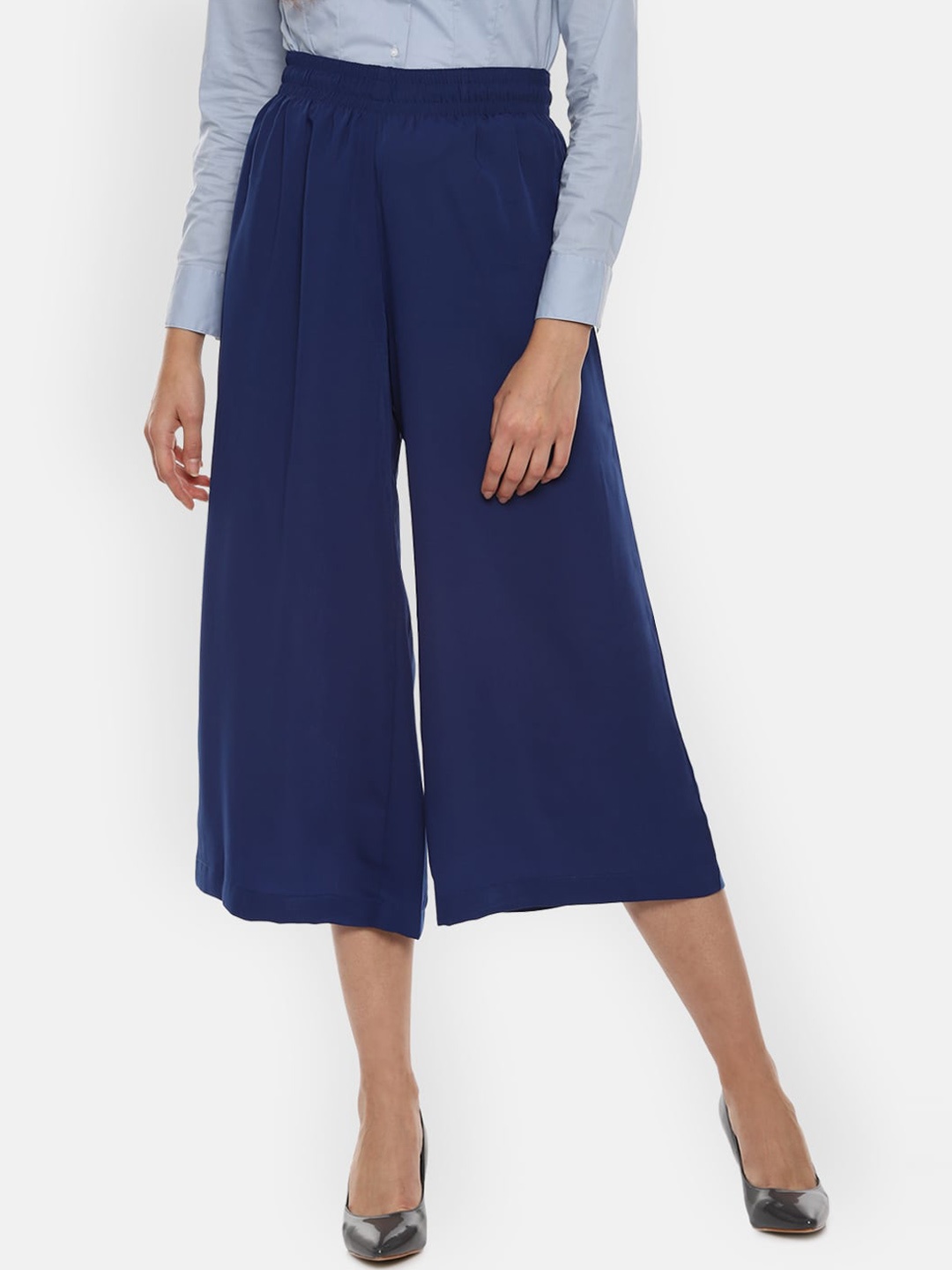 

Van Heusen Woman Women Navy Blue Culottes Trousers