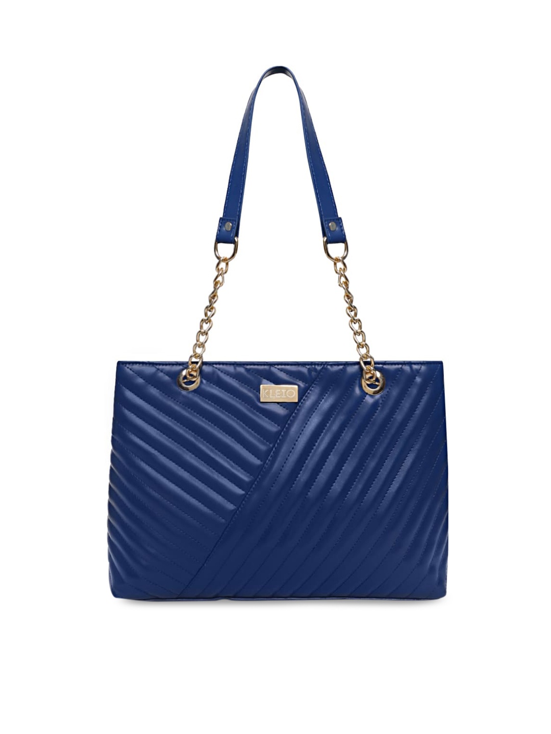 

KLEIO Quilted Tote Shoulder Bag, Blue