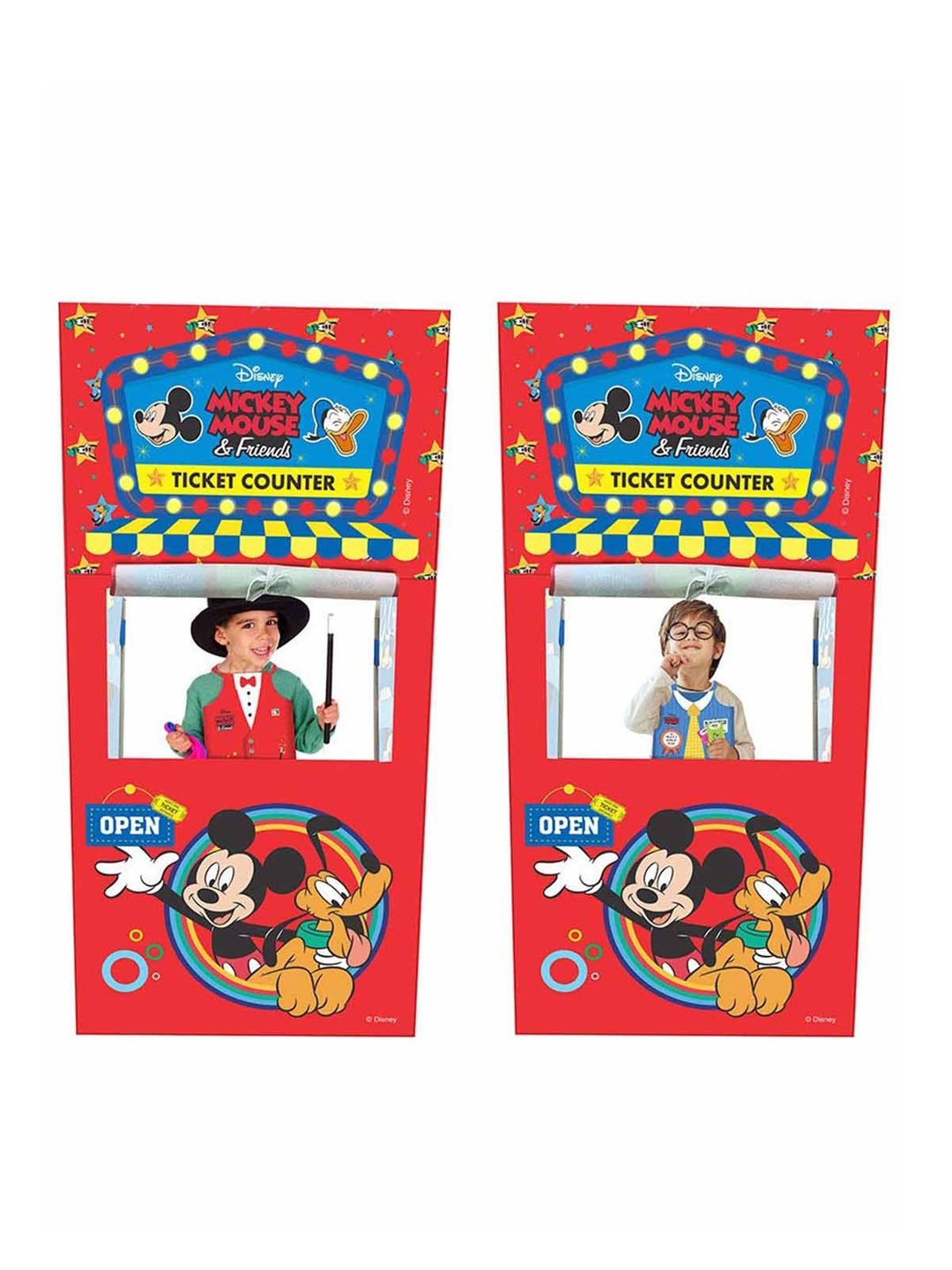 

ITOYS Kids Red & Blue Disney Mickey Mouse Play House Ticket Counter