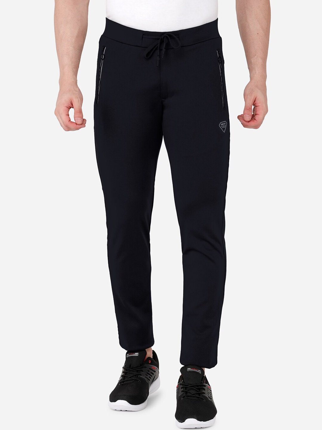 

Beevee Men Navy Blue Solid Track Pants