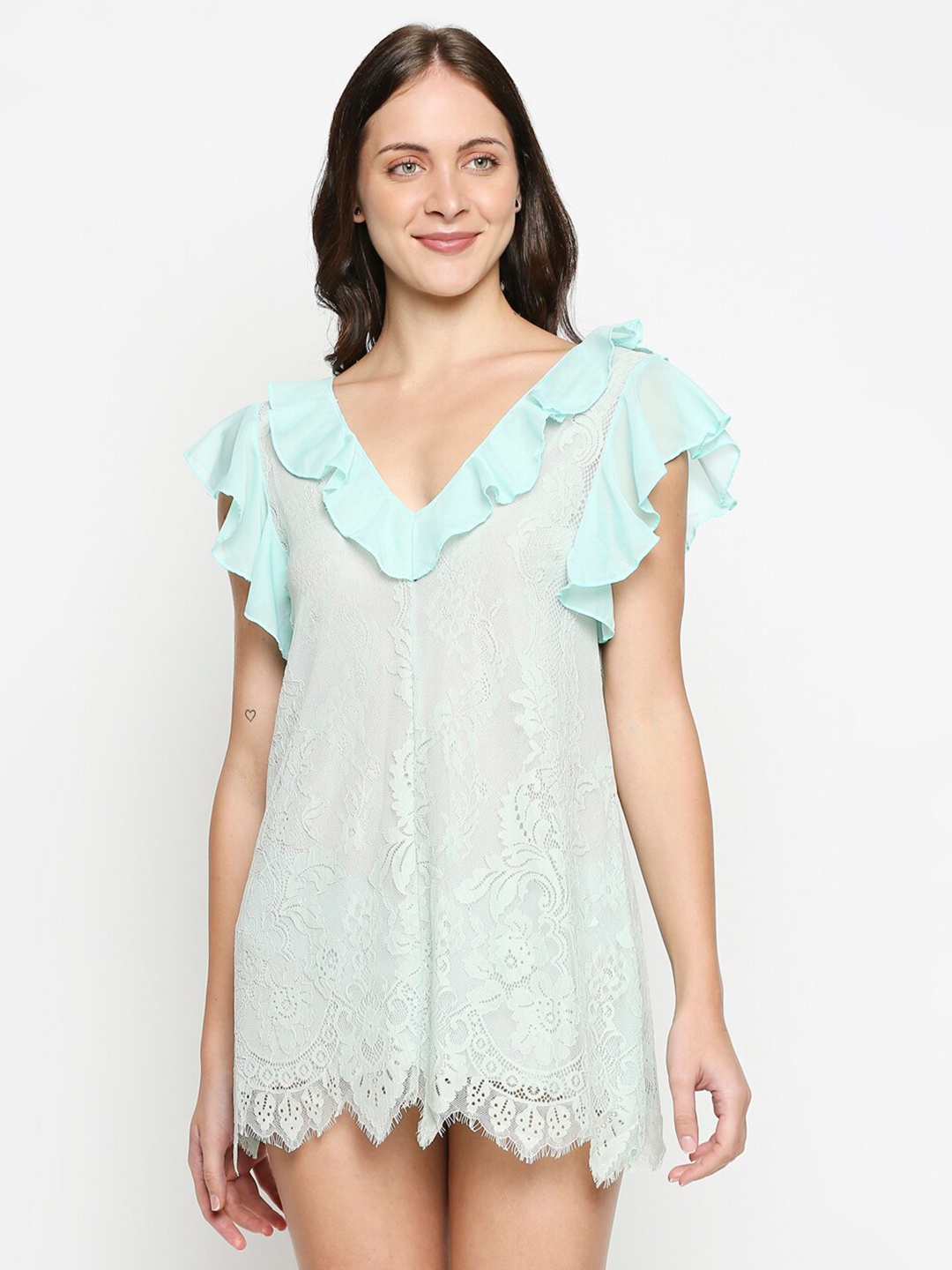 

XIN Sea Green Cotton Baby Doll