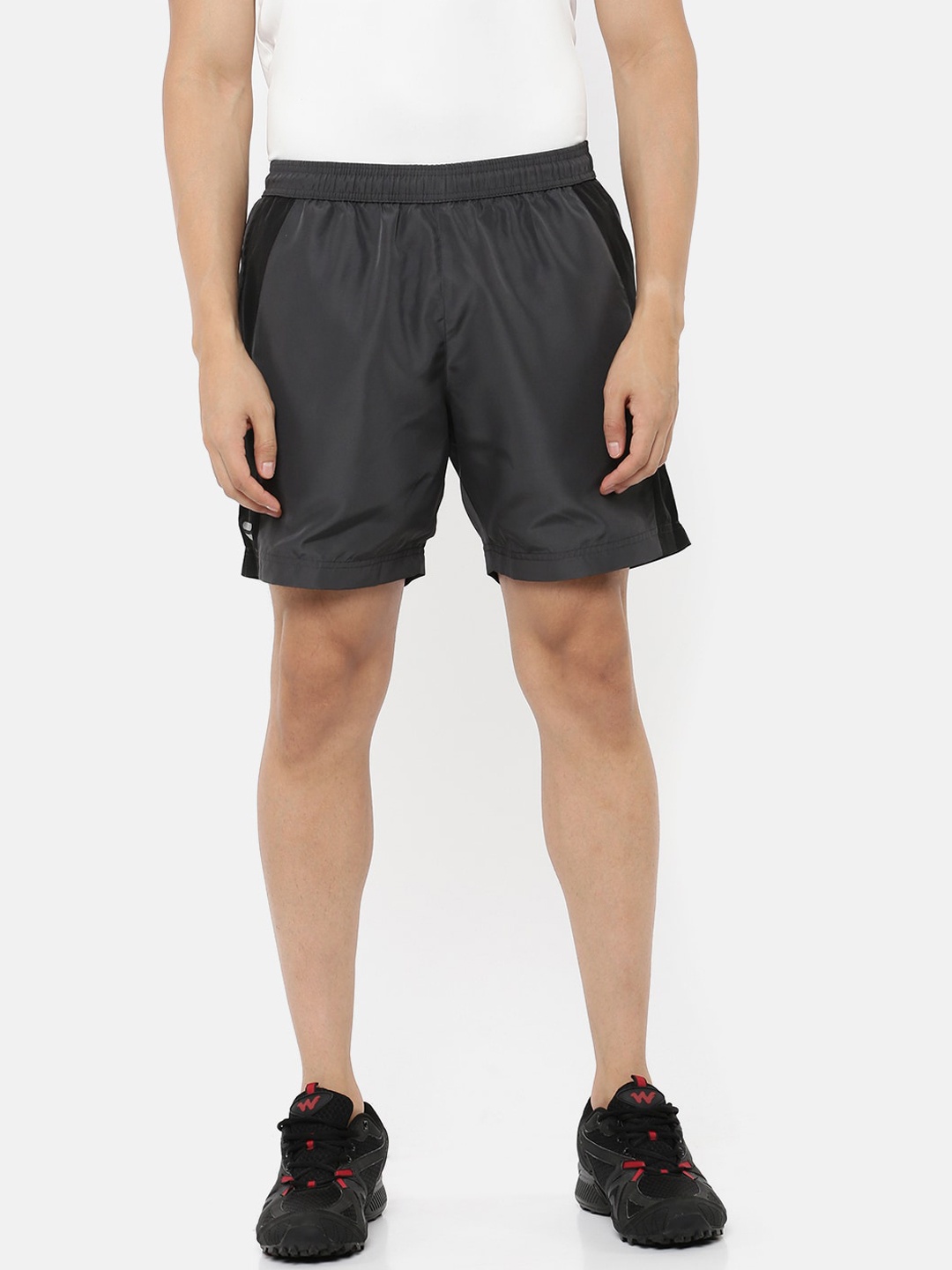 

Wildcraft Men Grey Mid-Rise Sports Shorts
