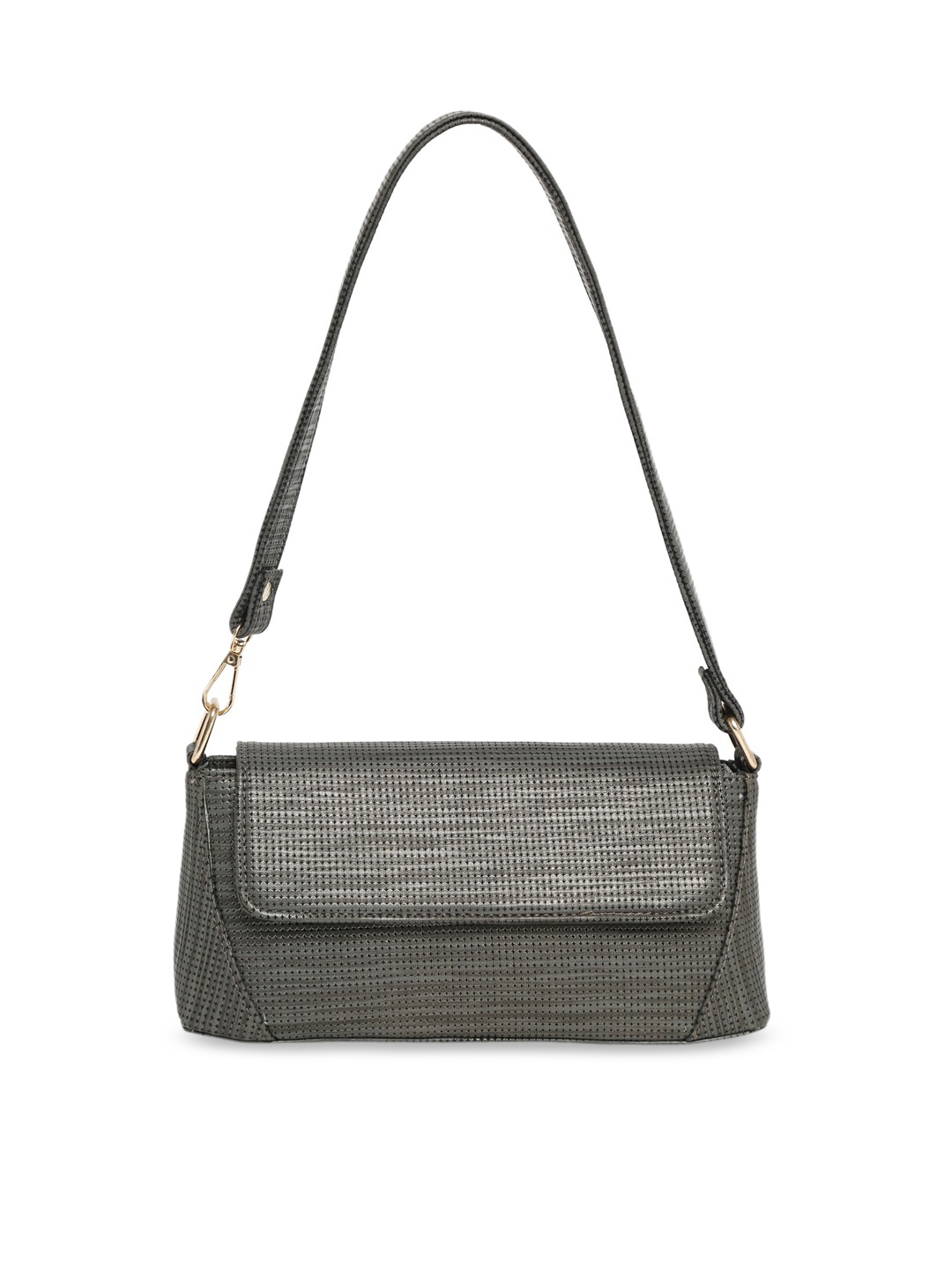 

Apsis Grey Women Textured Structured Shoulder Bag