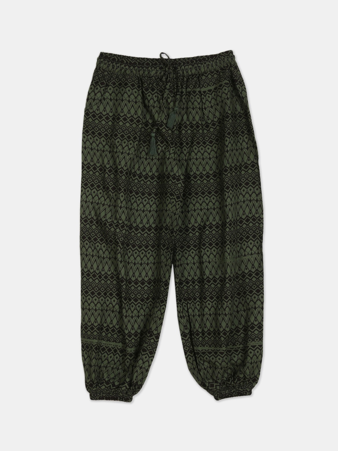 

Cherokee Girls Olive Floral Printed Joggers Trousers