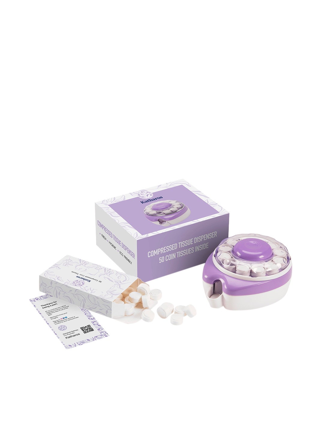 

Katharos Muave Compressed Tissue Dispenser, Mauve