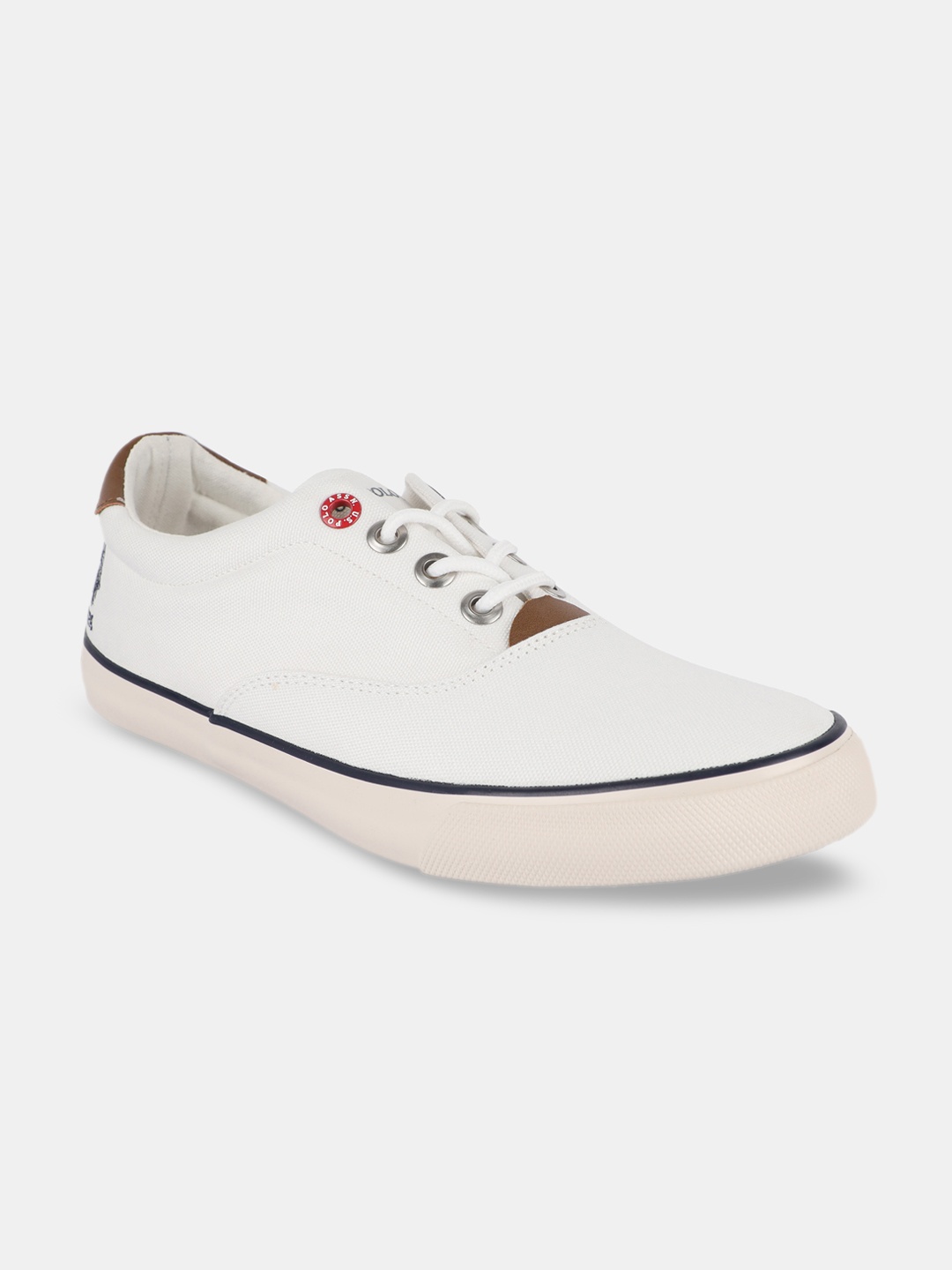 

U S Polo Assn Men Off White Sneakers