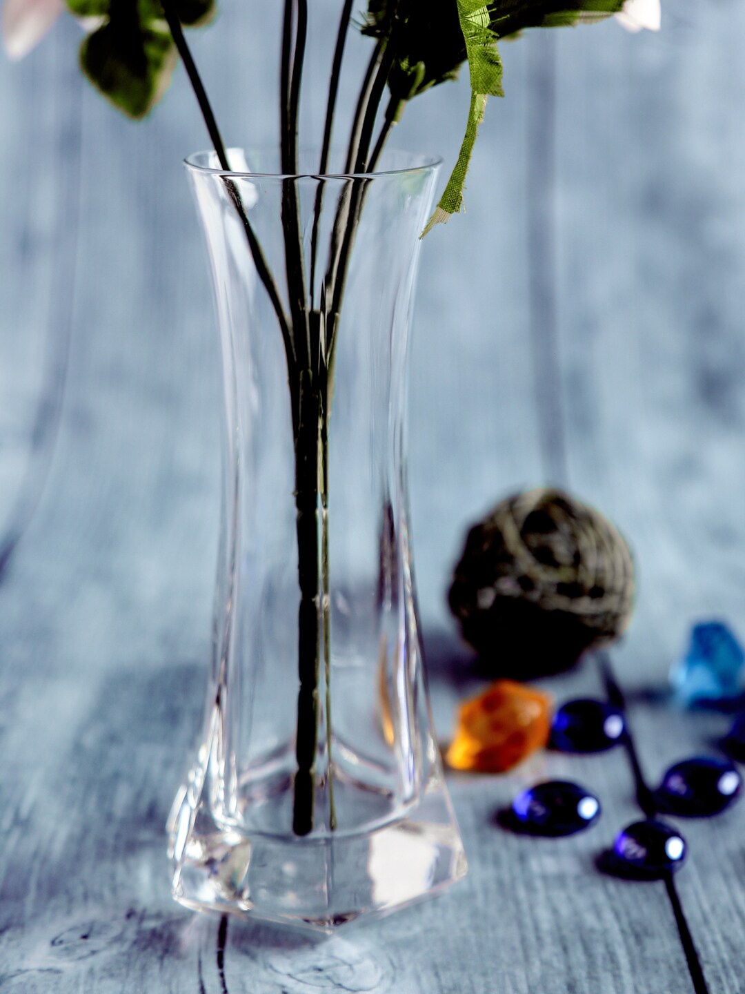 

Bormioli Rocco Set Of 2 Transparent Solid Vases