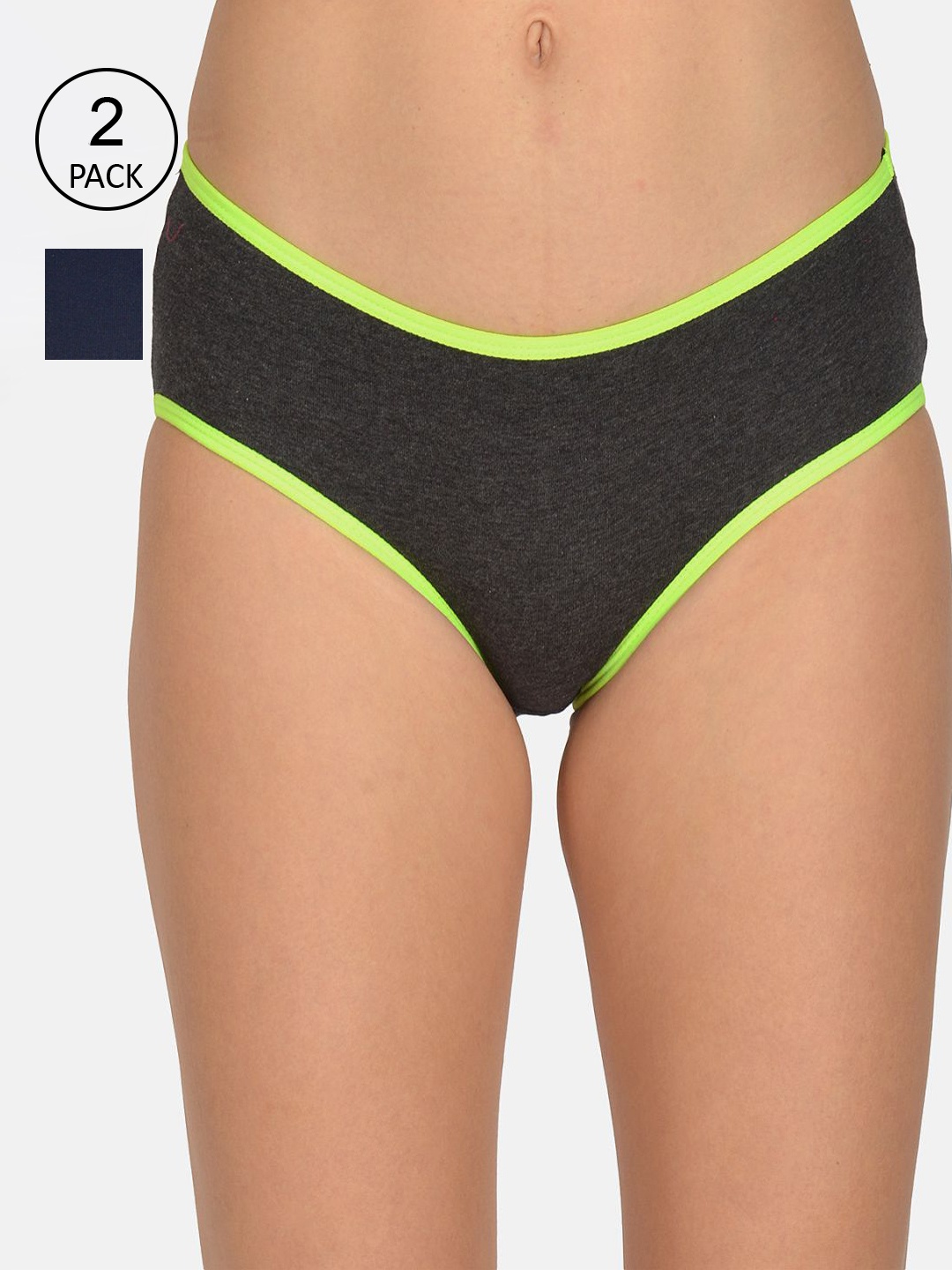

mod & shy Women Pack Of 2 Assorted Hipster Briefs-MU154156