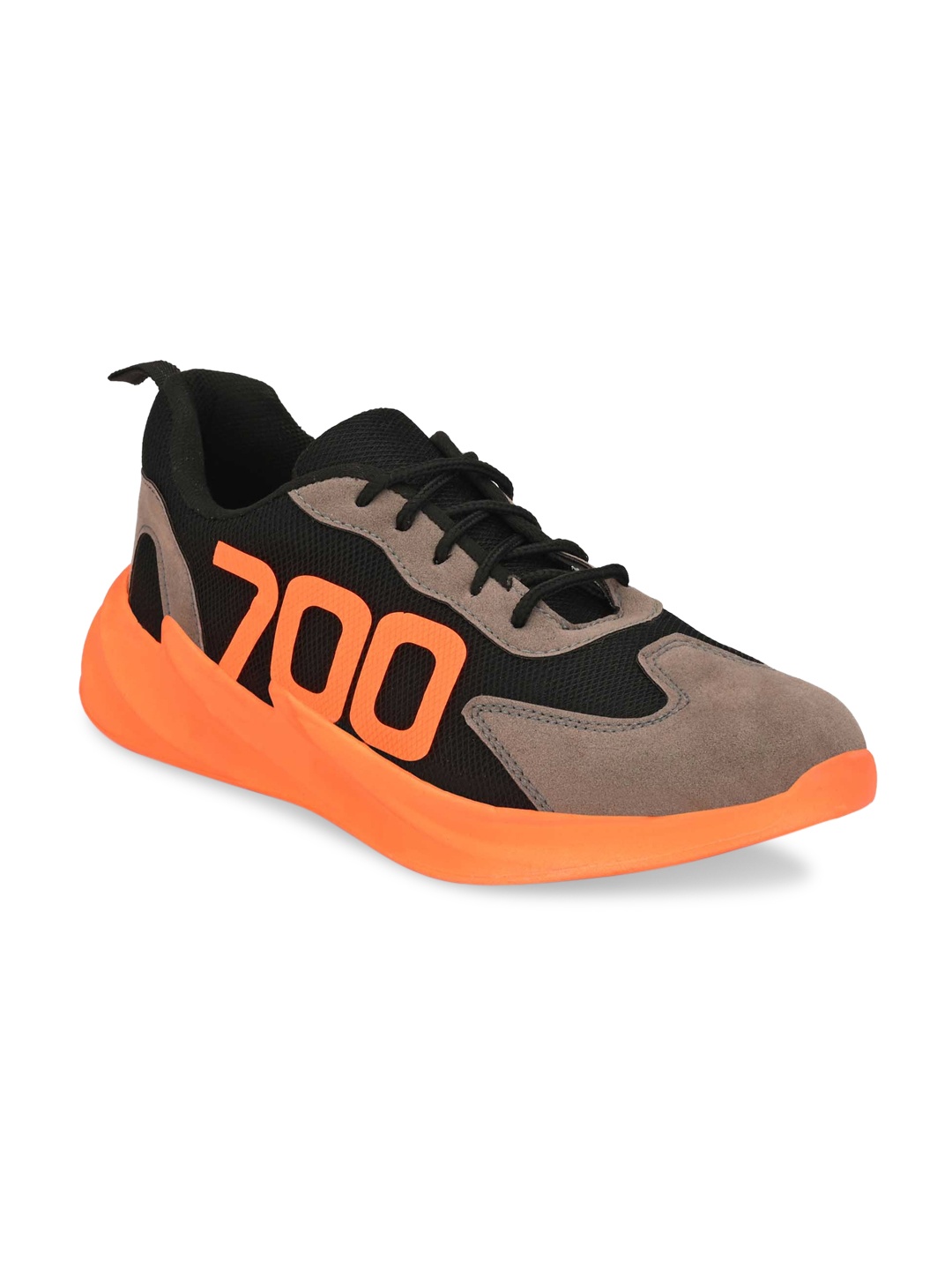 

Ferraiolo Men Black Woven Design Nubuck Sneakers