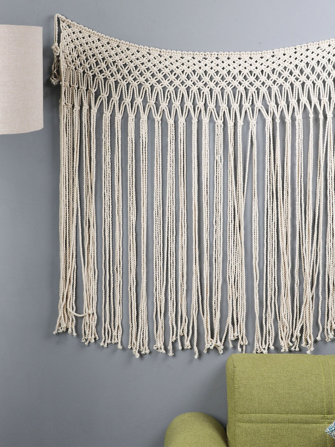 

The Decor Mart Off White Handcrafted Boho Macrame Wall Hanging