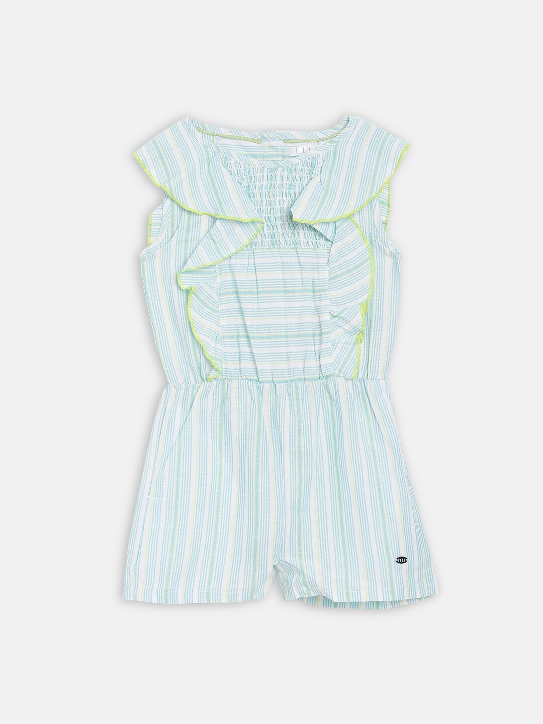 

ELLE Girls Blue & White Striped Jumpsuit