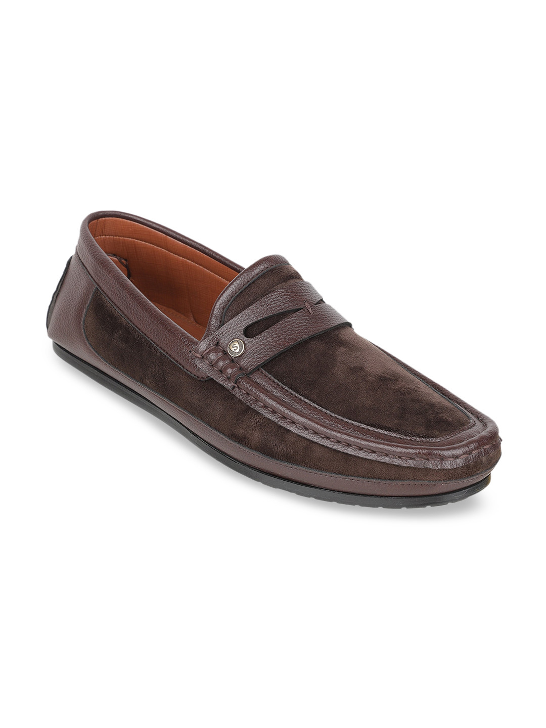 

Carlton London Men Brown Printed Loafers