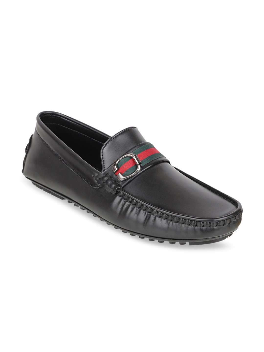 

Carlton London Men Black Driving Shoes
