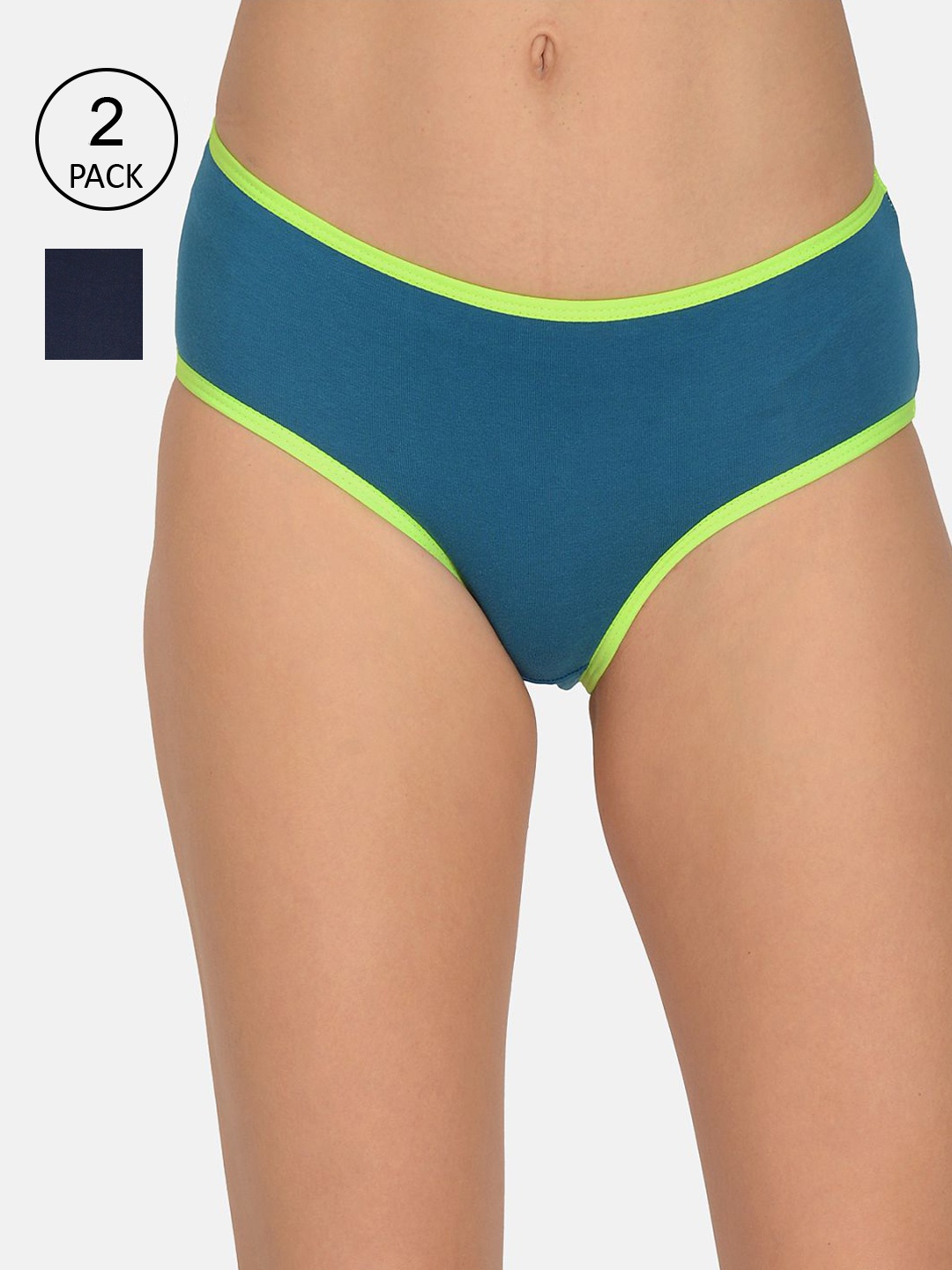 

mod & shy Women Pack Of 2 Assorted Hipster Briefs MU155156