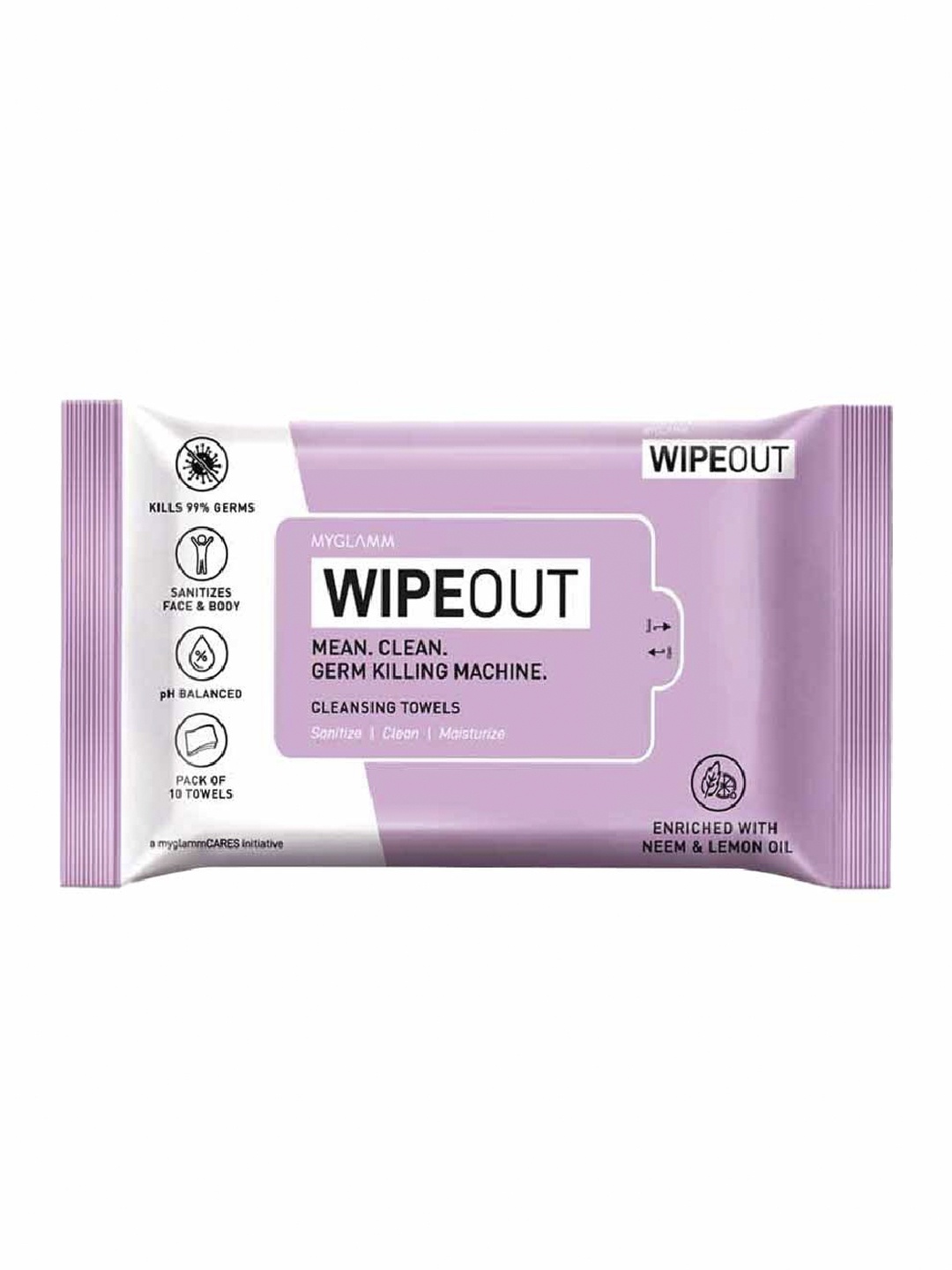 

MyGlamm Wipeout Cleansing Towels - 300 Nos, White