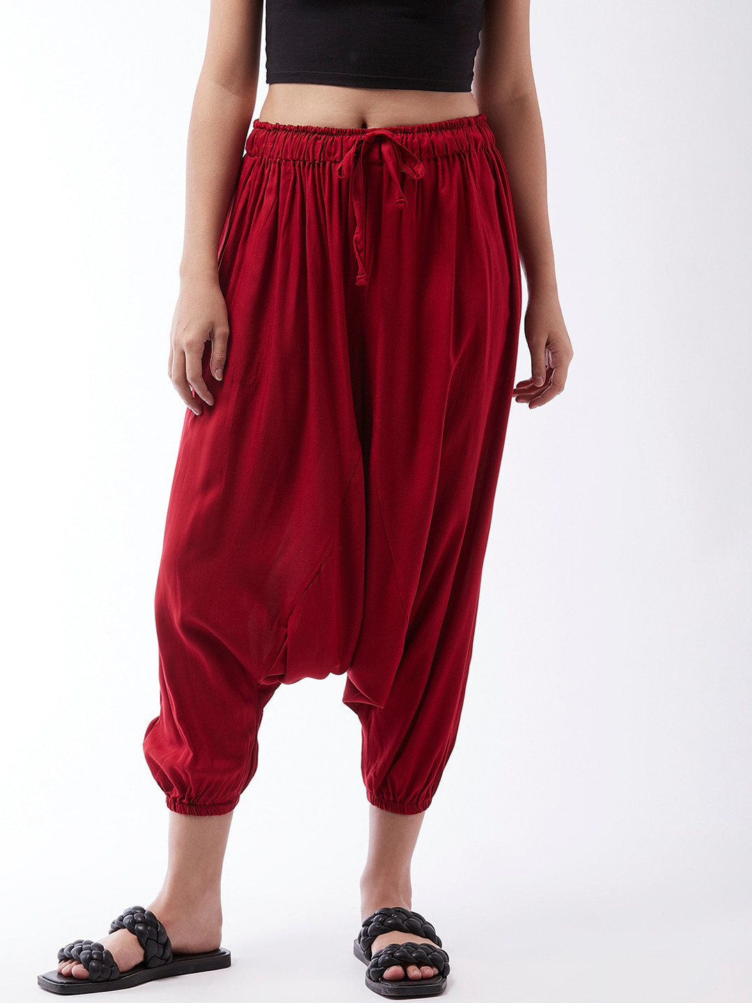 

InWeave Girls Maroon Harem Pants