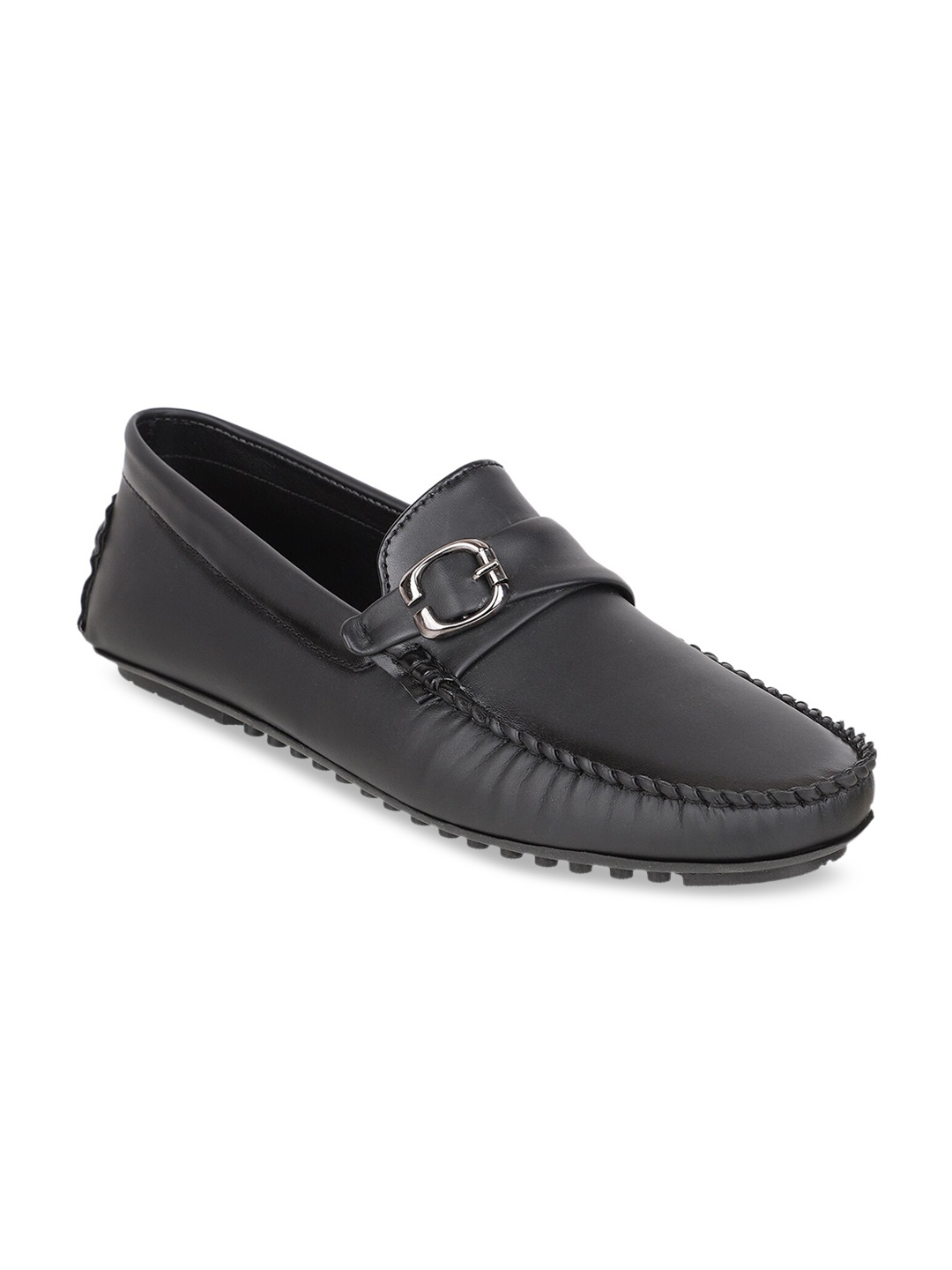 

Carlton London Men Black Driving Shoes
