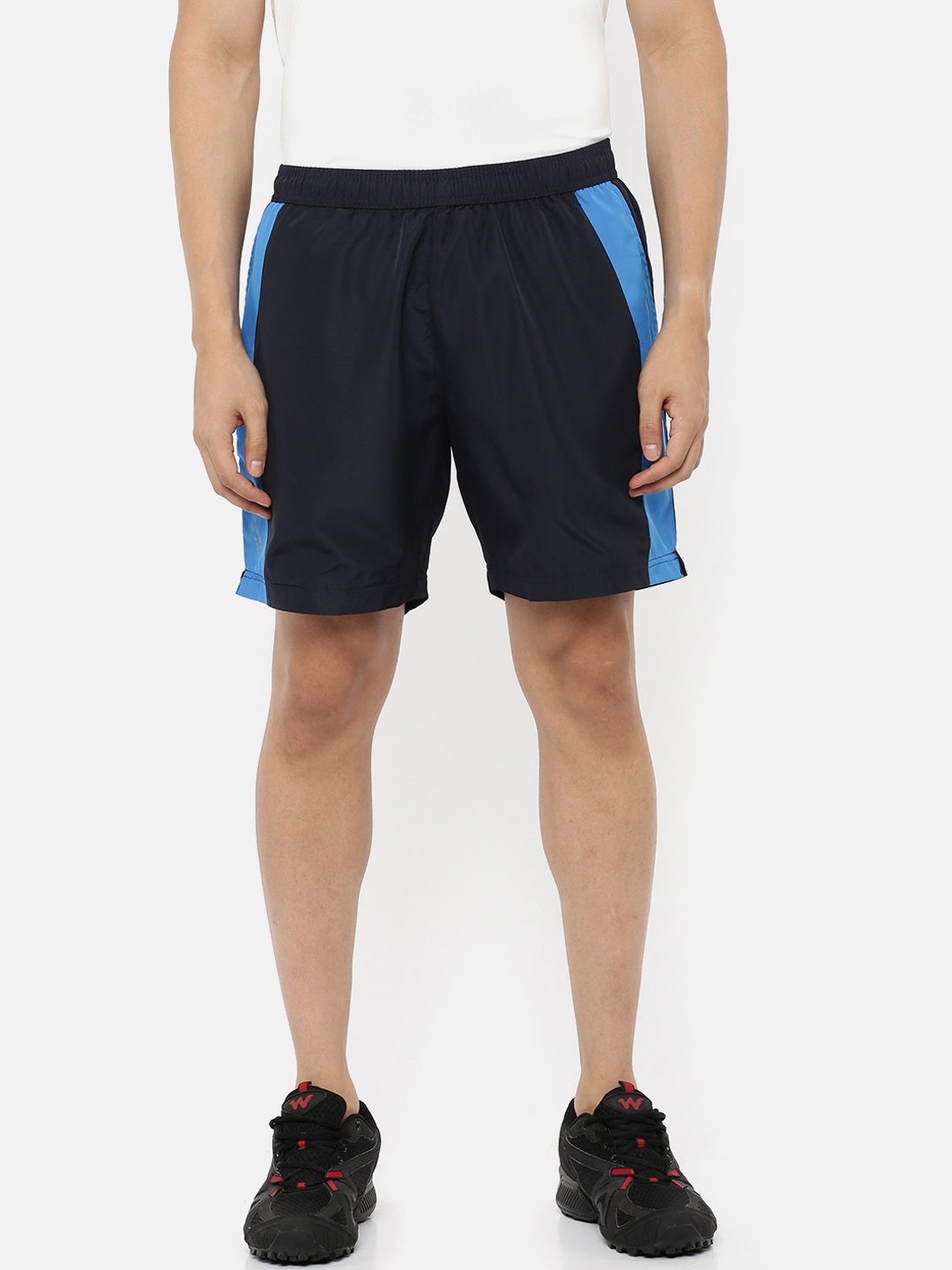 

Wildcraft Men Navy Blue Mid-Rise Sports Shorts