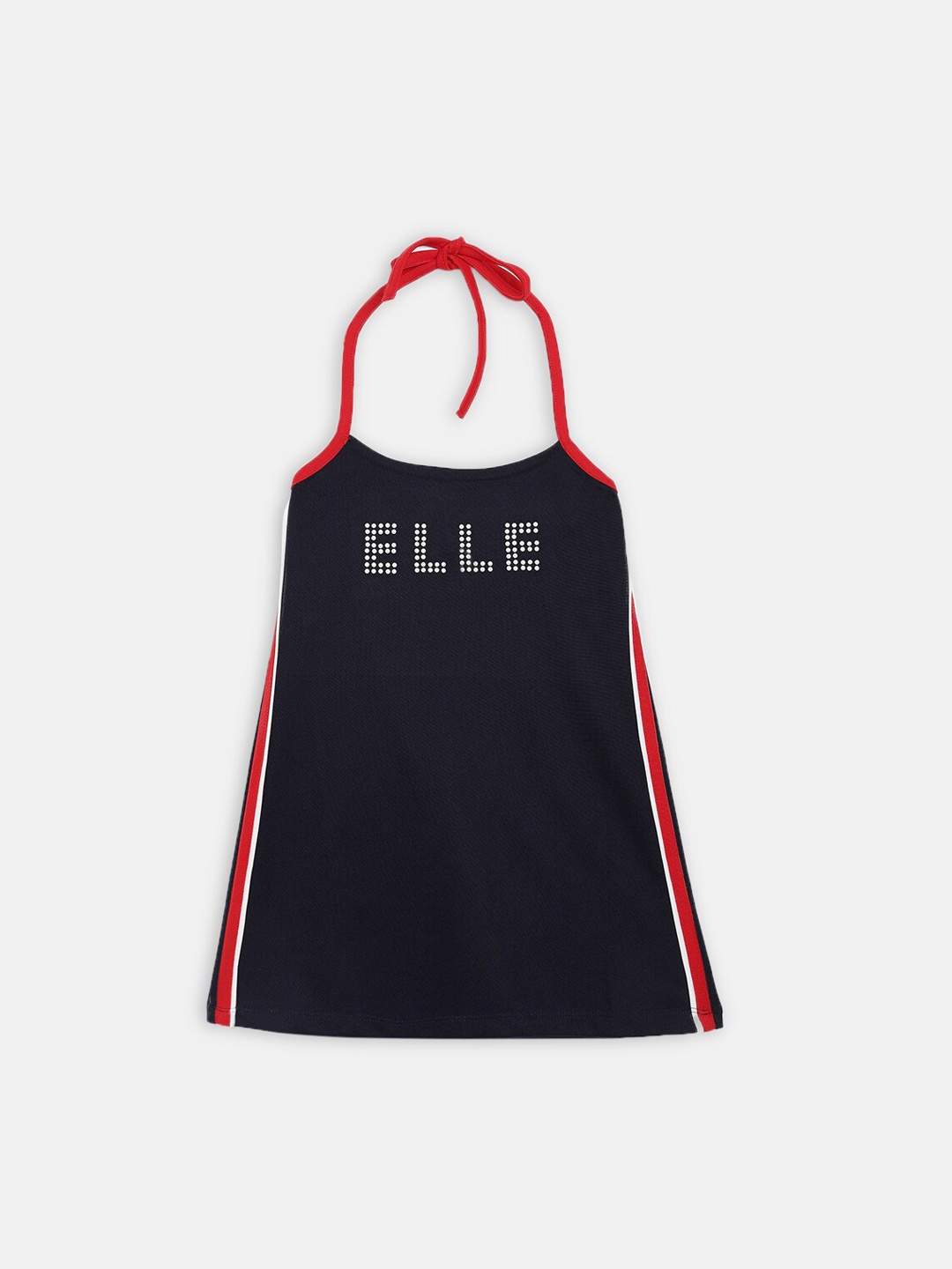 

ELLE Navy Blue A-Line Dress