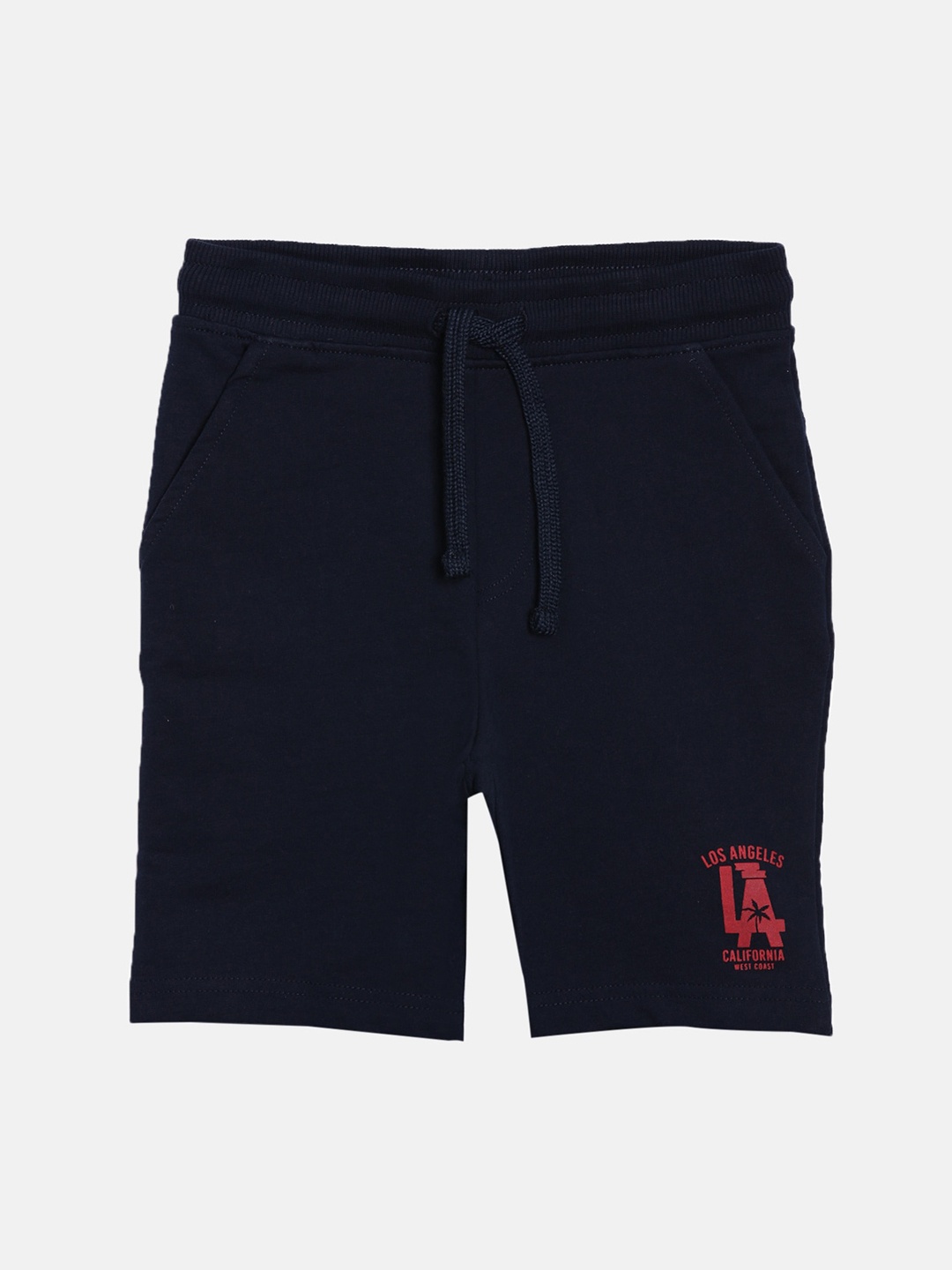 

3PIN Boys Navy Blue Mid-Rise Regular Cotton Shorts