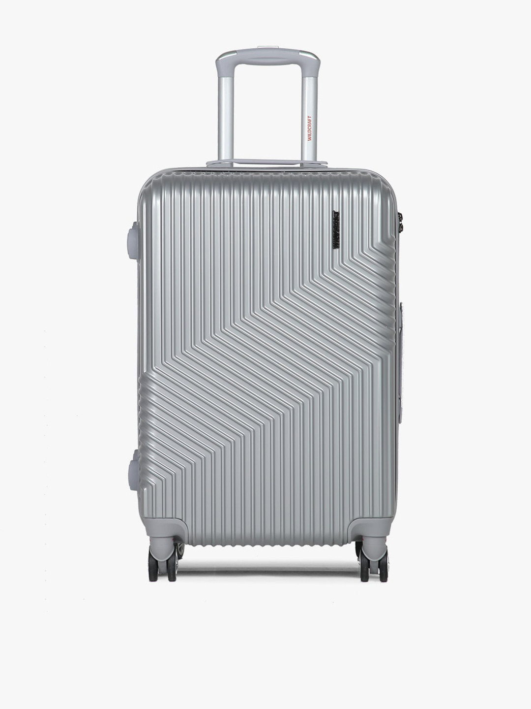 

Wildcraft Unisex Silver-Toned Textured Hard-Sided Cabin Trolley Suitcase