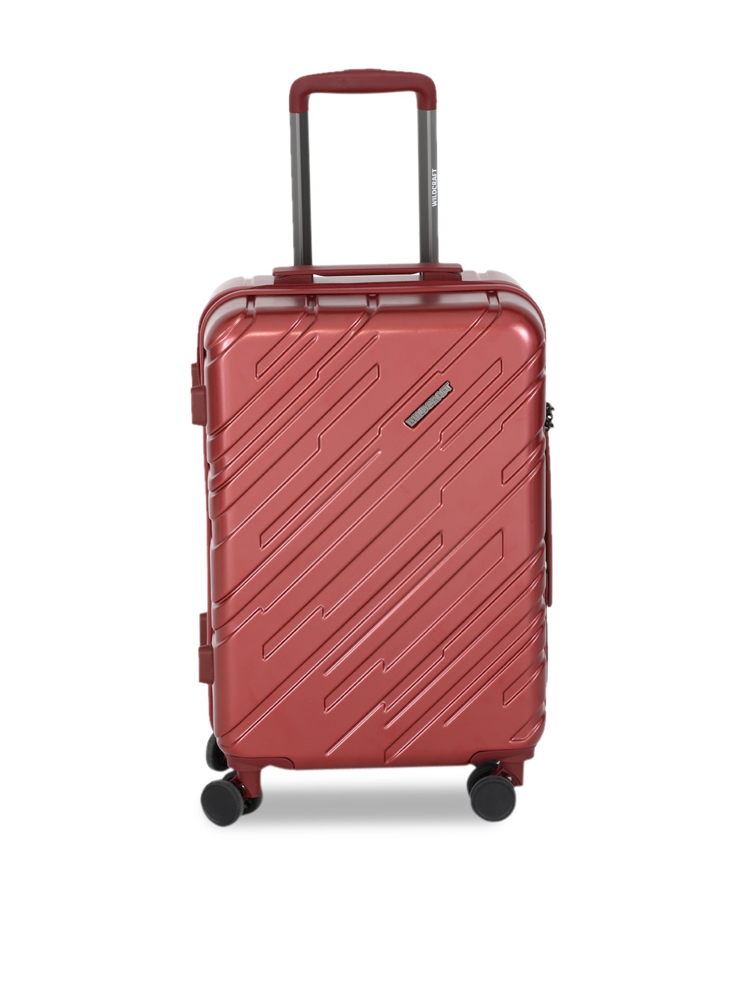 

Wildcraft Antares Textured Hard-Sided Large Trolley Suitcase, Red