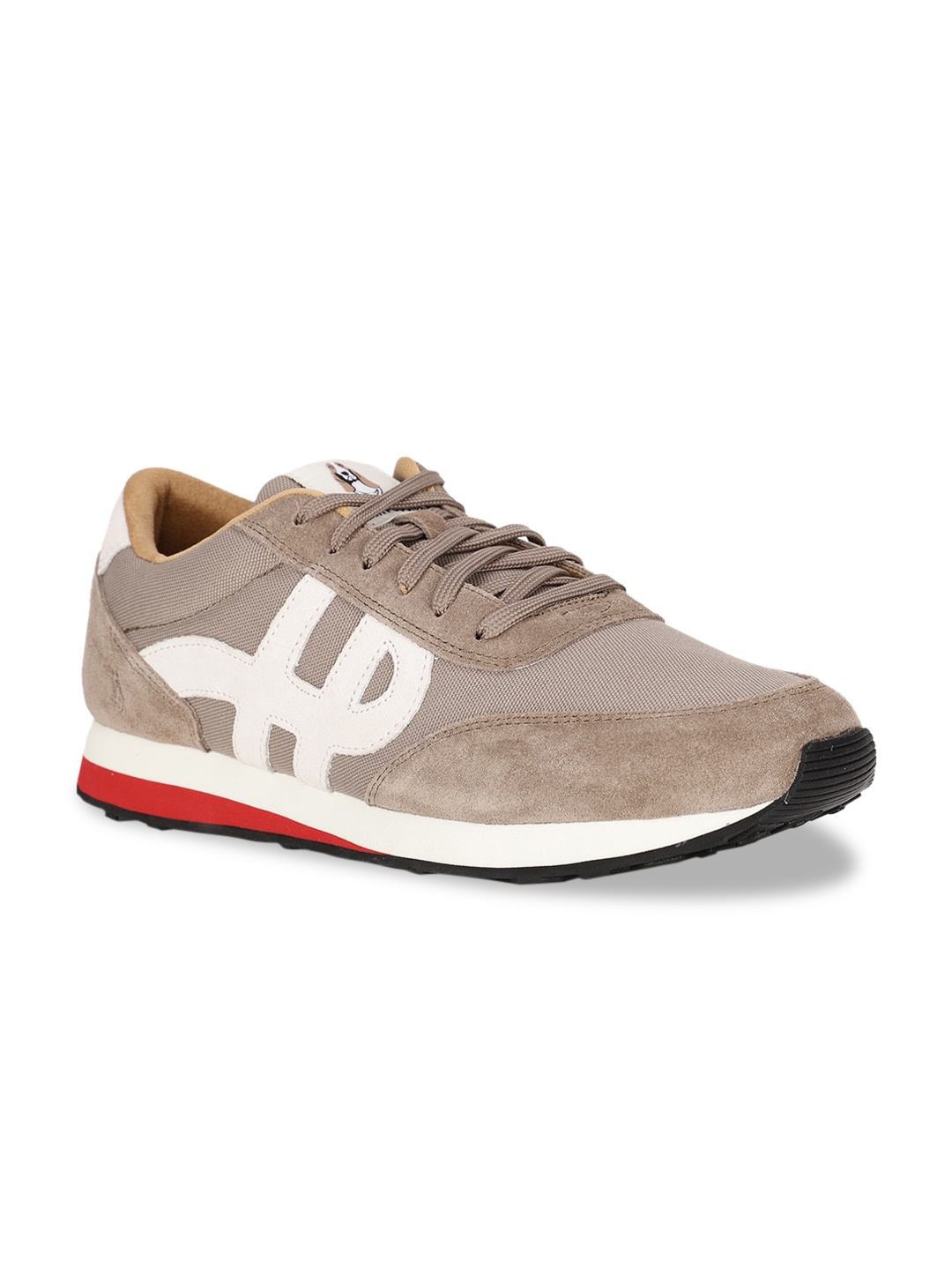 

Hush Puppies Men Brown Printed Suede Sneakers