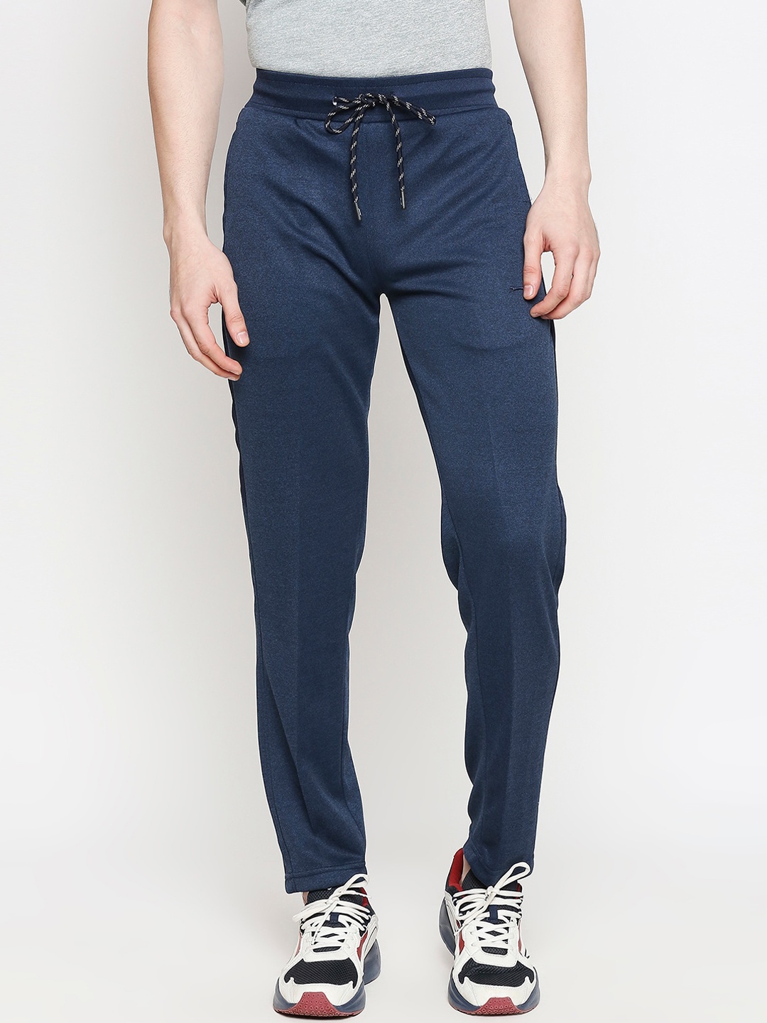 

Black Panther Men Navy Blue Solid Slim-Fit Track Pants