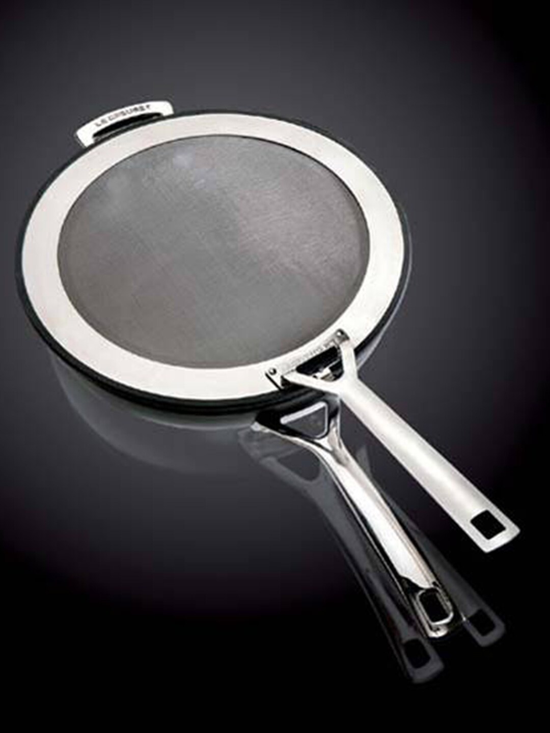 

LE CREUSET Steel-Toned Solid Stainless Steel Splatter Guard