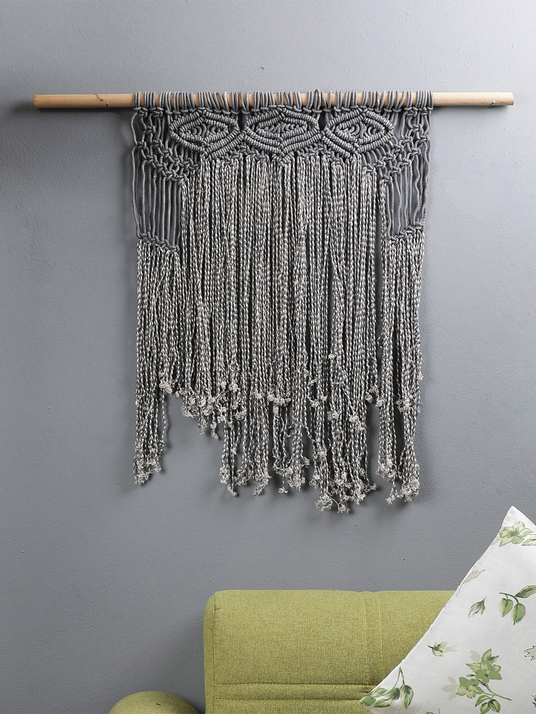 

The Decor Mart Grey Exclusive Handcrafted Bohemian Macrame Wall Hanging