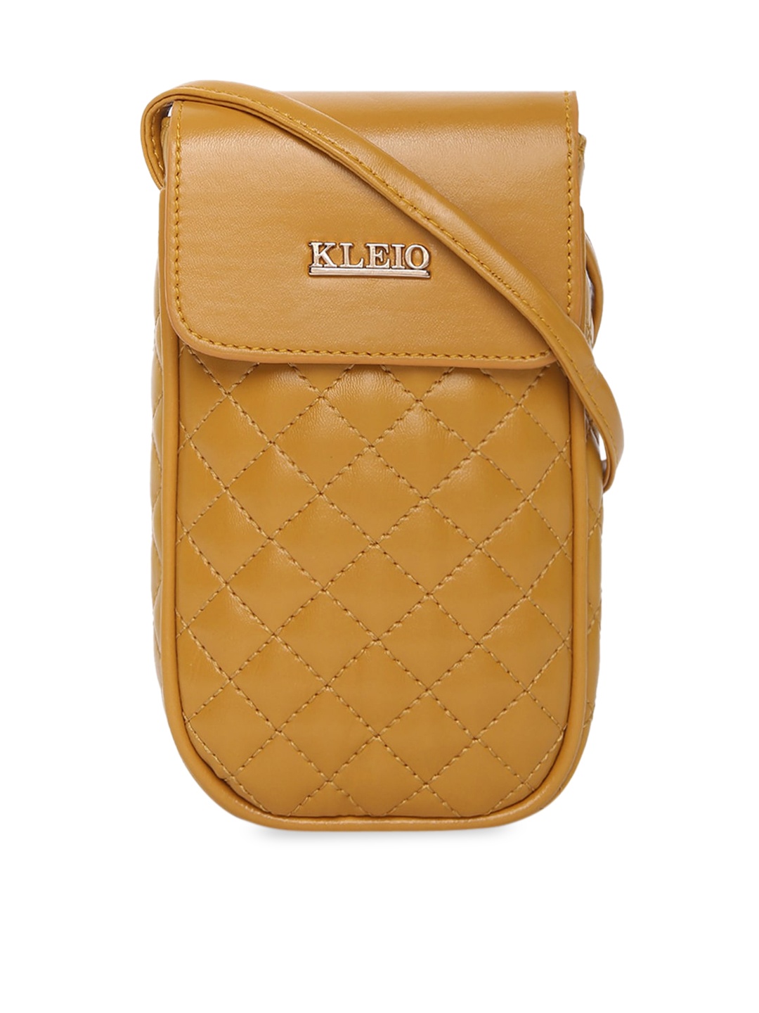

KLEIO Vegan Quilted Crossbody Mobile Sling, Tan