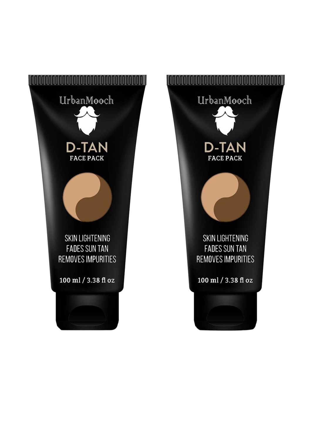 

UrbanMooch Set of 2 DeTan Face Pack - 100 ml each, White