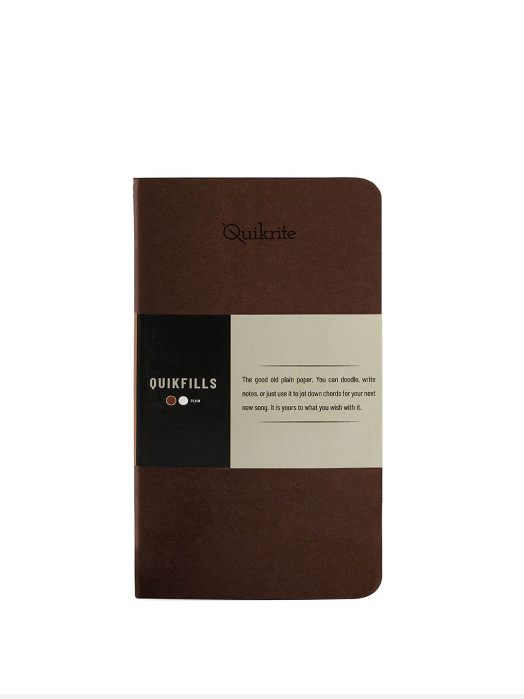 

Pennline Pack of 2 Quikfill Plain Notebook, Brown