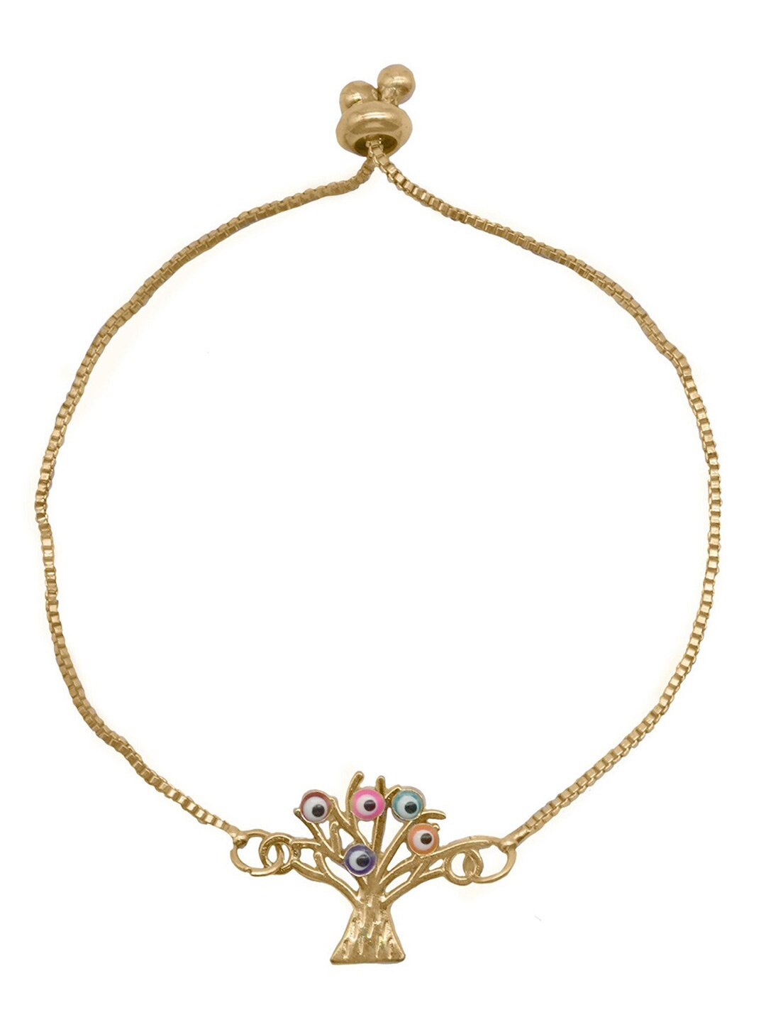 

JOKER & WITCH Women Gold-Toned & Blue Wraparound Bracelet