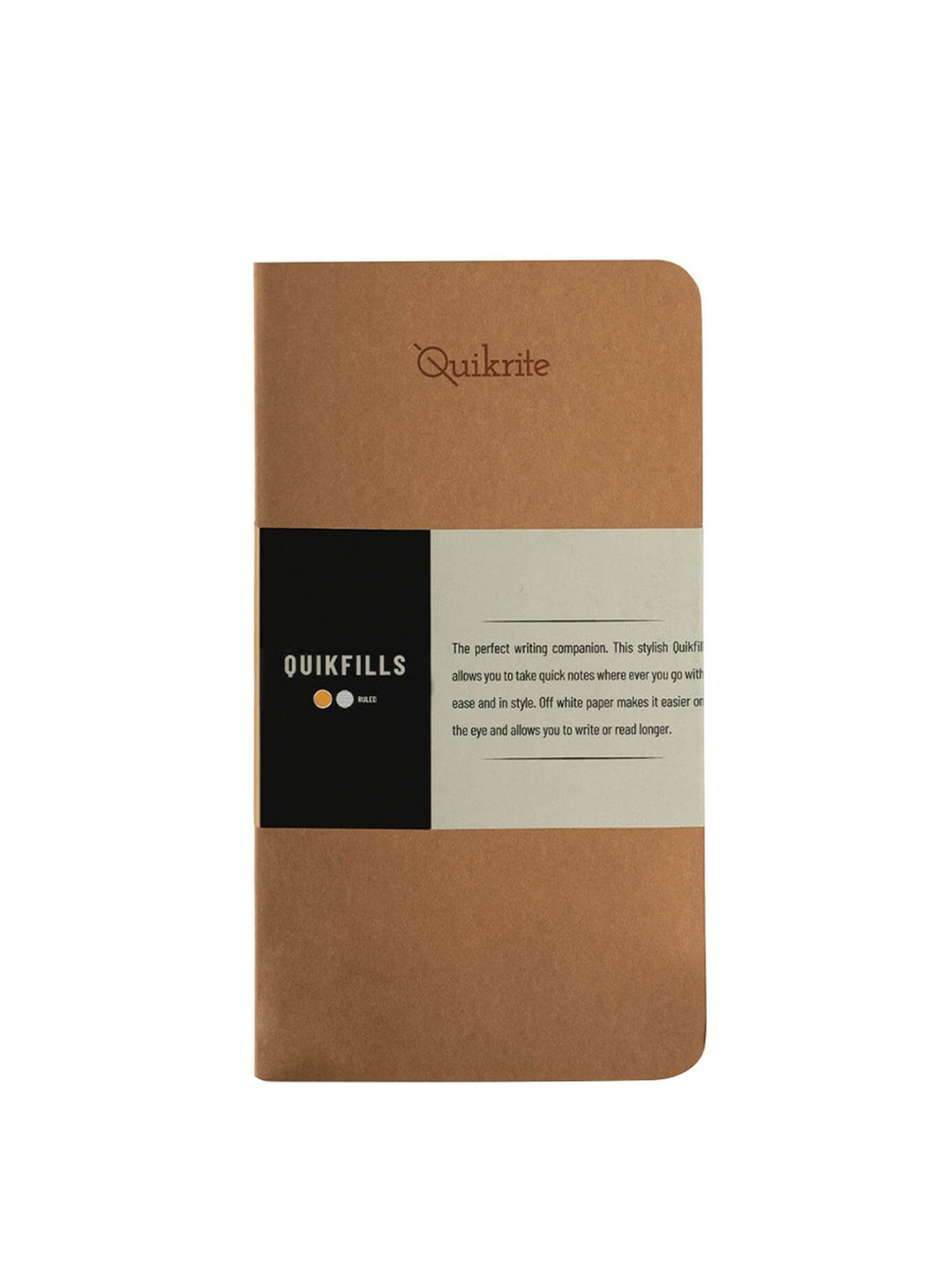 

Pennline Set Of 2 Beige Quickfill Ruled Quikrite Notebooks