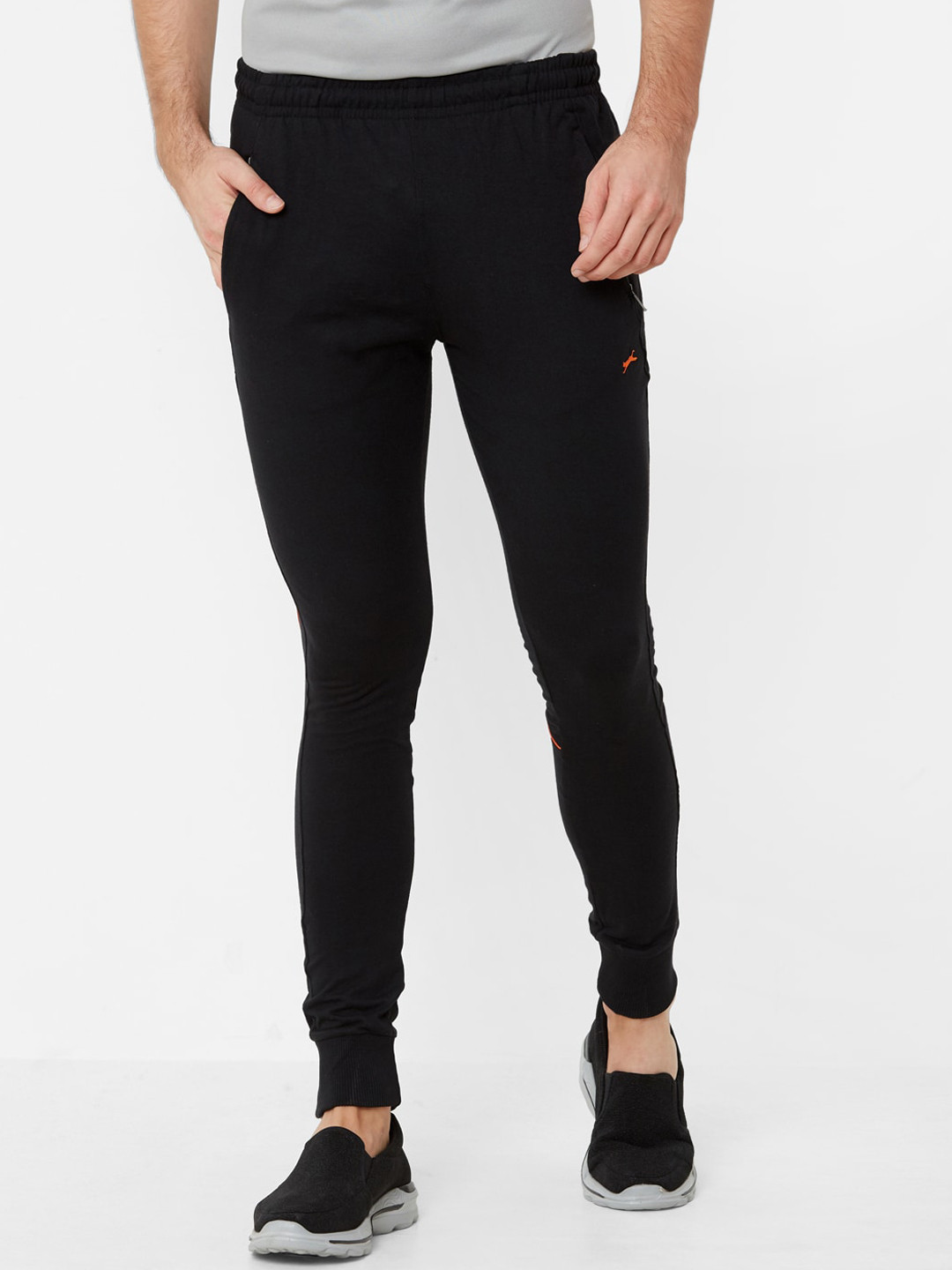 

Black Panther Men Black Slim-Fit Cotton Joggers
