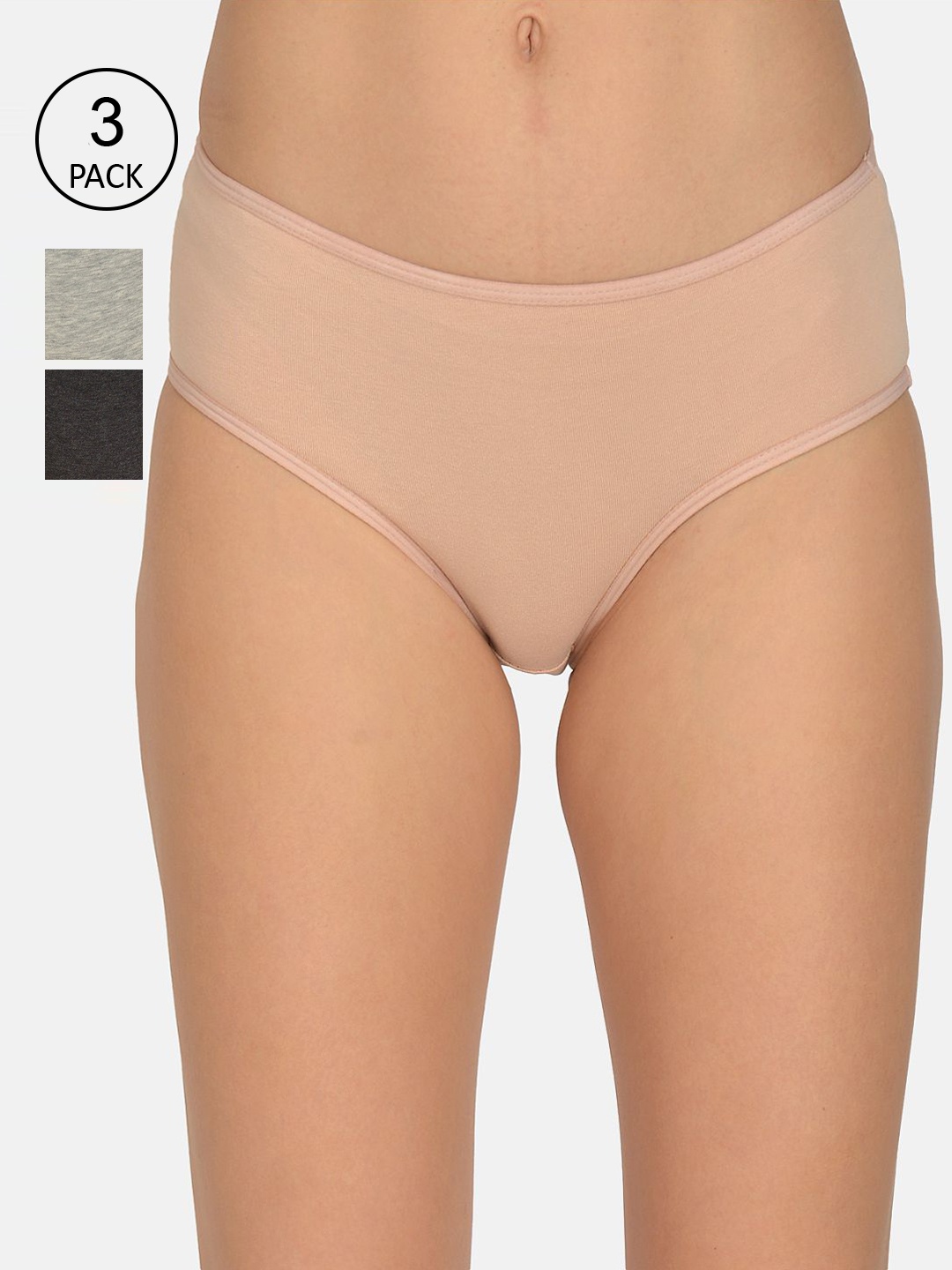 

mod & shy Women Pack Of 2 Assorted Hipster Briefs MU1515254